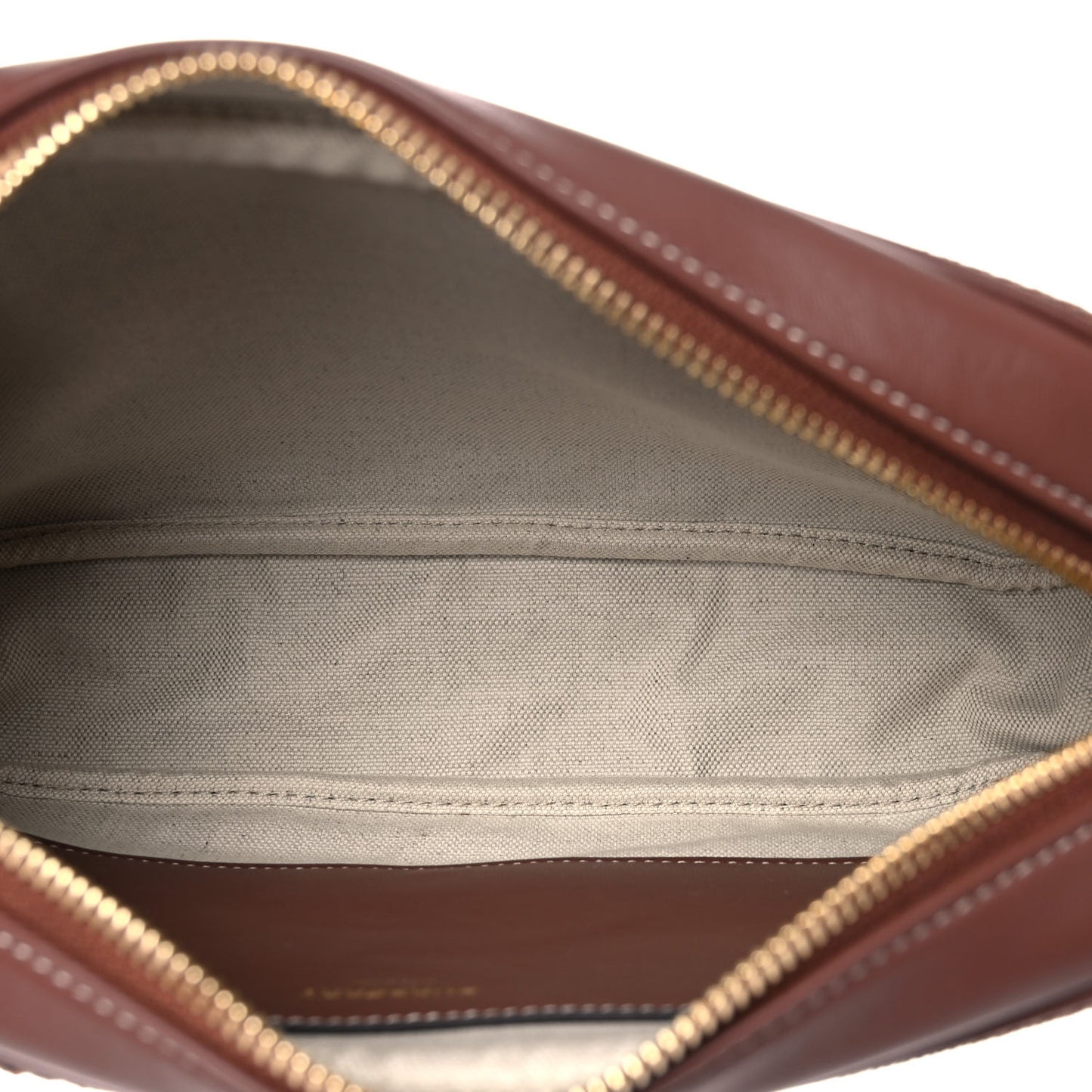 Calfskin Check Small Lola Camera Bag Dark Birch Brown