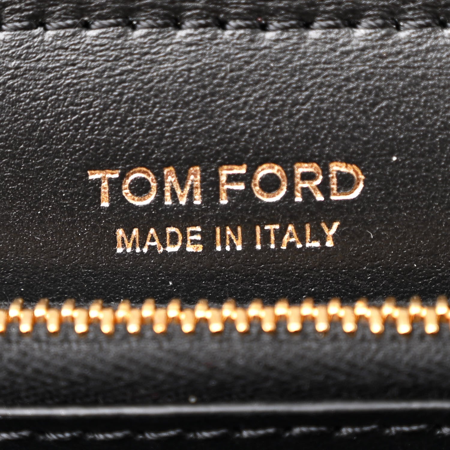Tom Ford Crocodile Embossed Calfskin TF Mini Bag Black 6 of 9