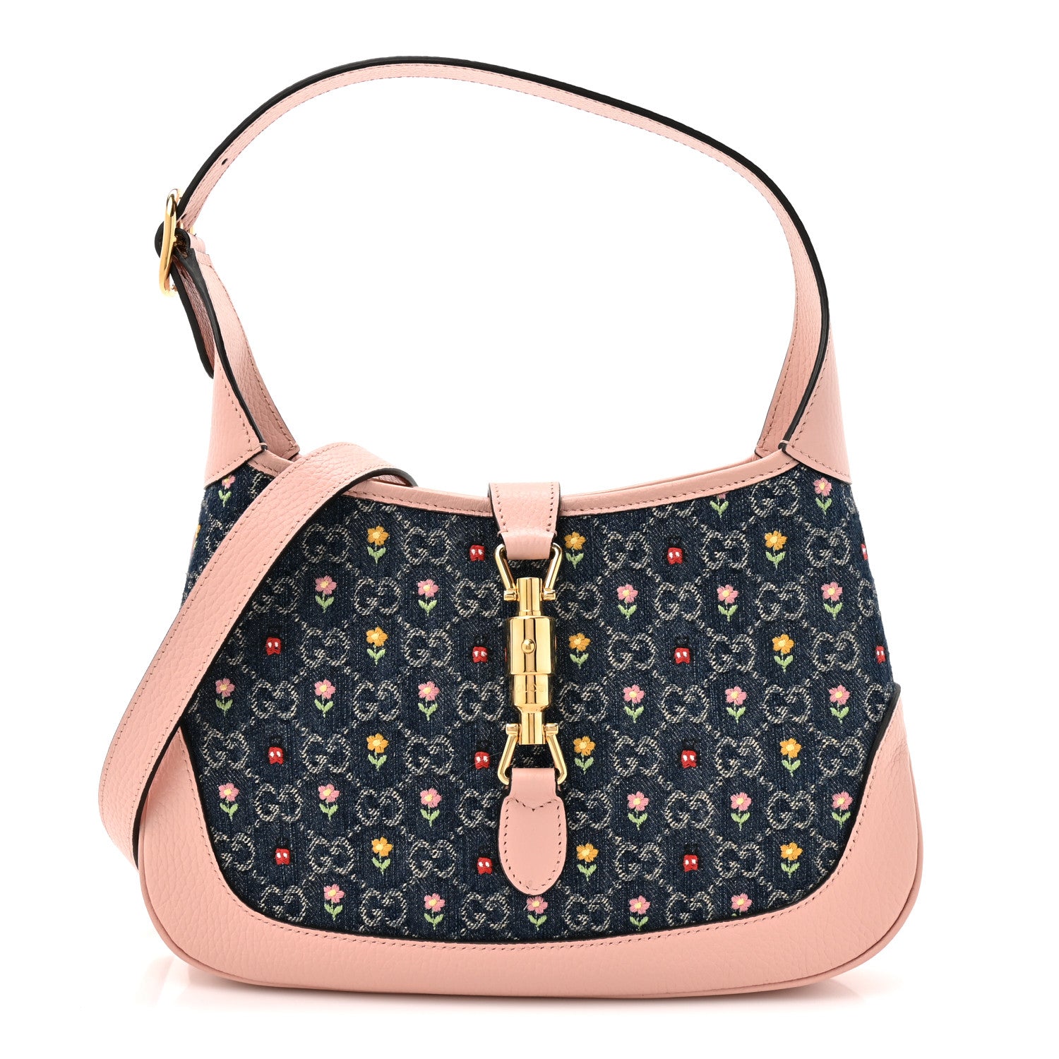 グッチ♡オルゴール Gucci New Denim GG Monogram Calfskin Love Parade Small Jackie 1961
