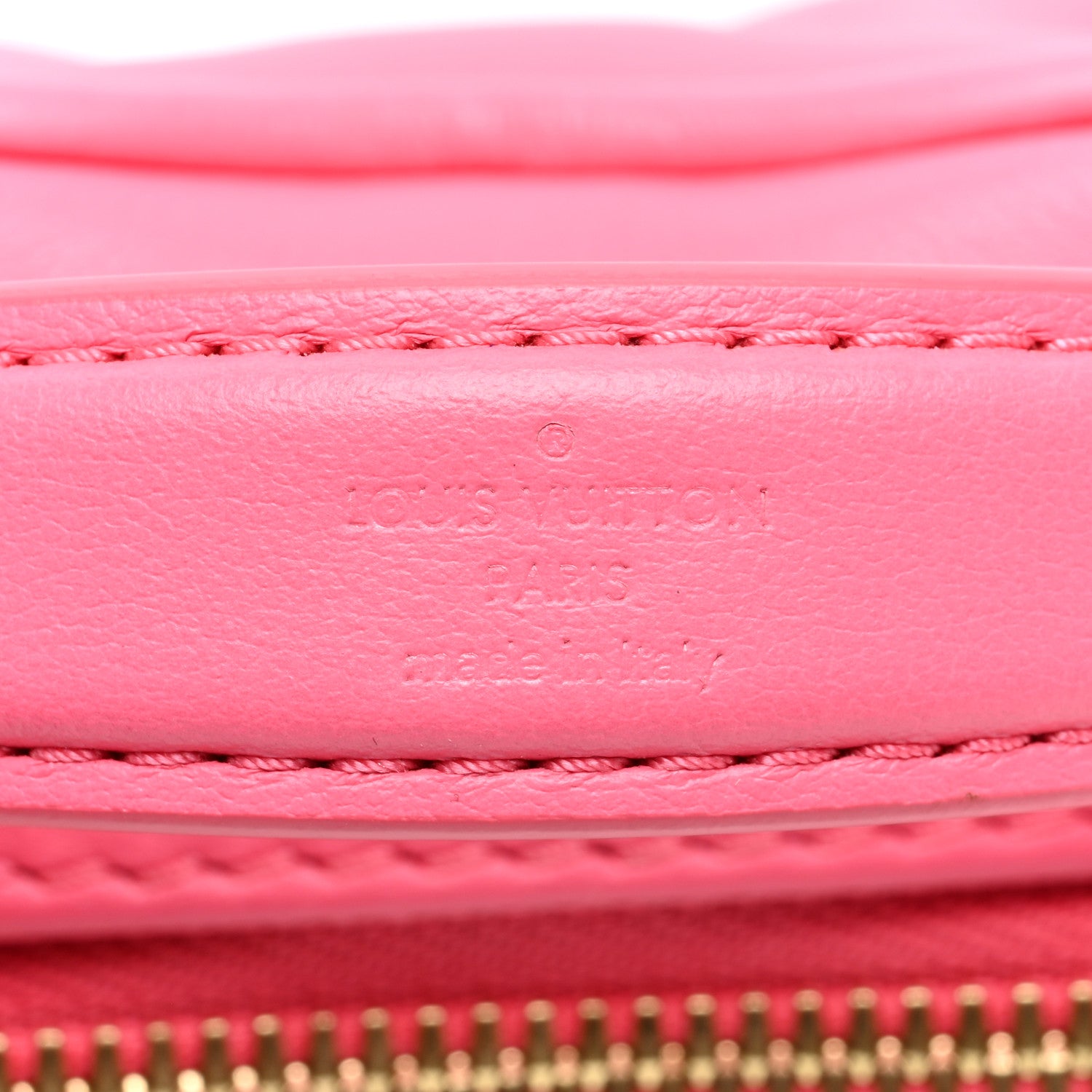 Louis Vuitton Calfskin Embroidered Monogram Pop My Heart Bag Pouch Dragon Fruit Pink 6 of 8