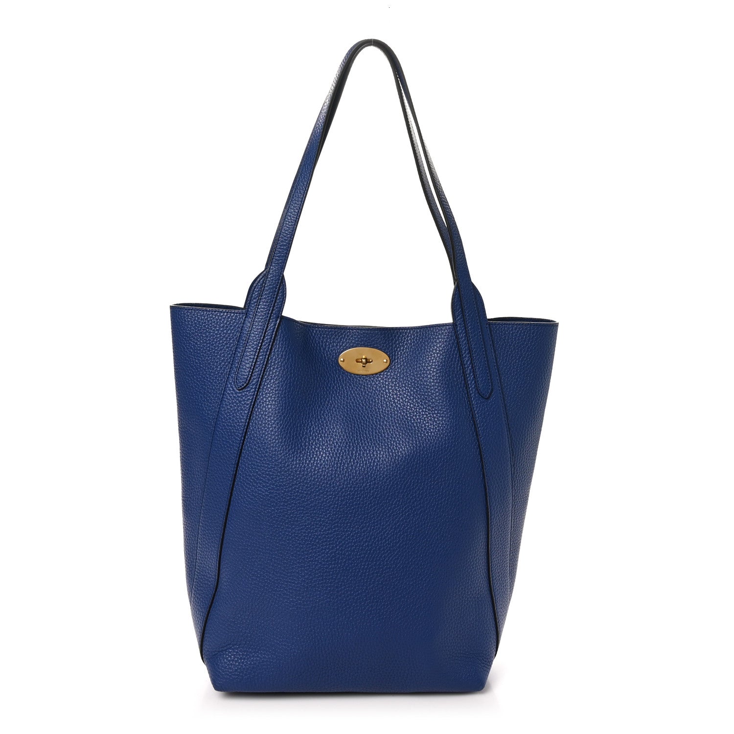 Mulberry Heavy Grain Bayswater North South Tote Pigment Blue 1 of 9