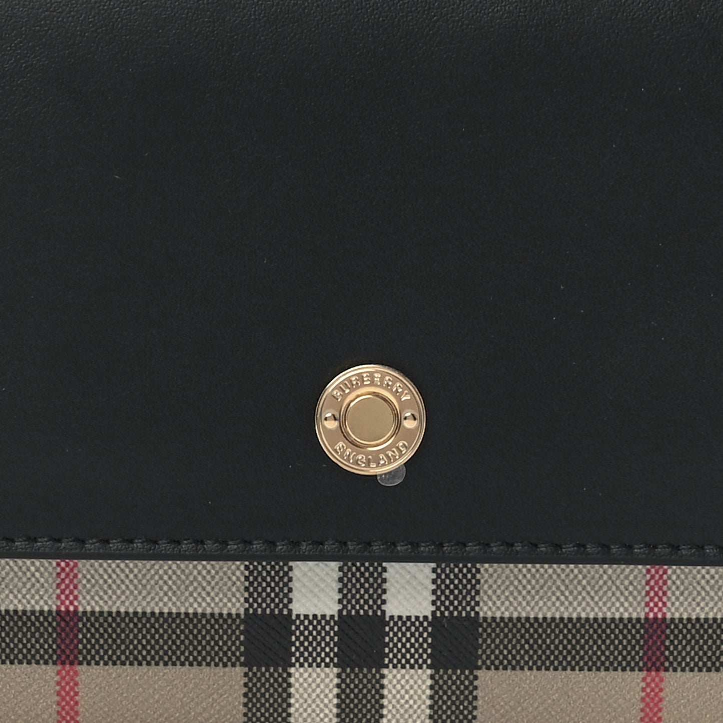 Calfskin Vintage Check New Hampshire Bag Black