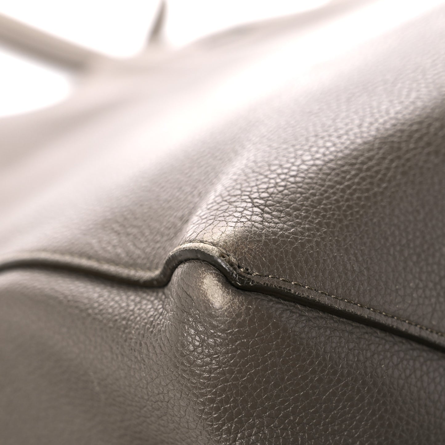 Soft Grained Calfskin Small Belt Cabas Phantom Taupe