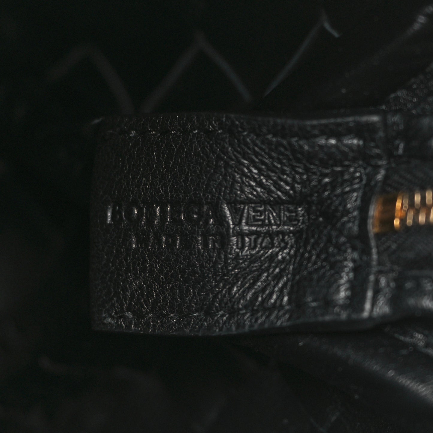 Nappa Intrecciato Mini Loop Camera Bag Black