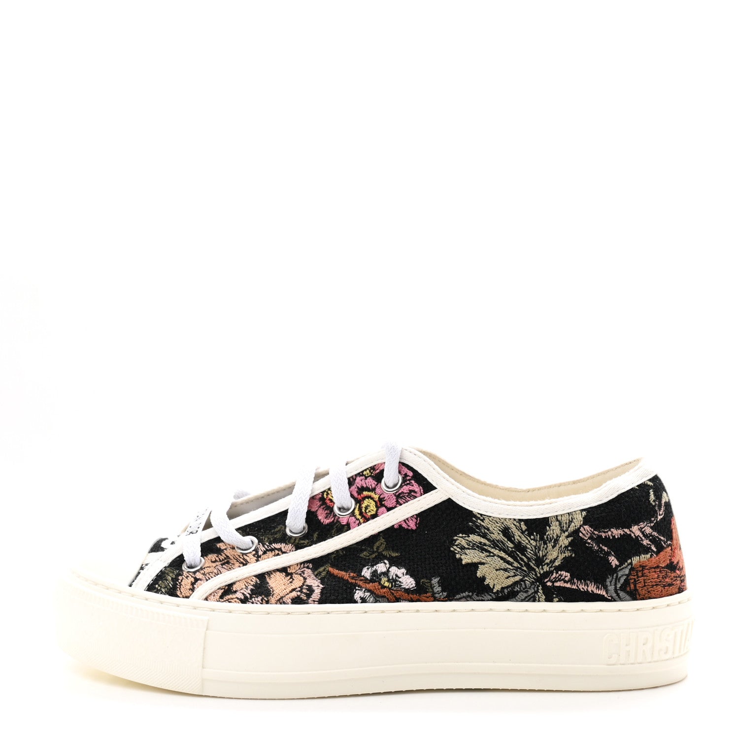 Christian Dior Canvas Jardin Botanique Embroidered Womens Walk'N