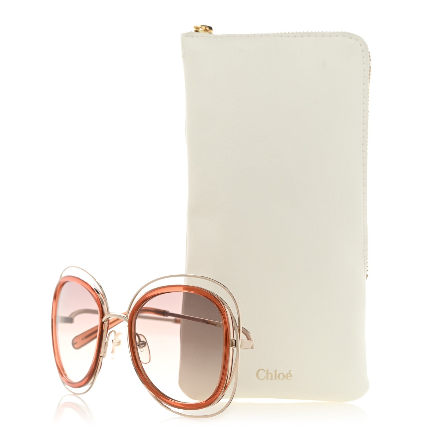 Oversized Carlina Sunglasses CE123S Gold Peach
