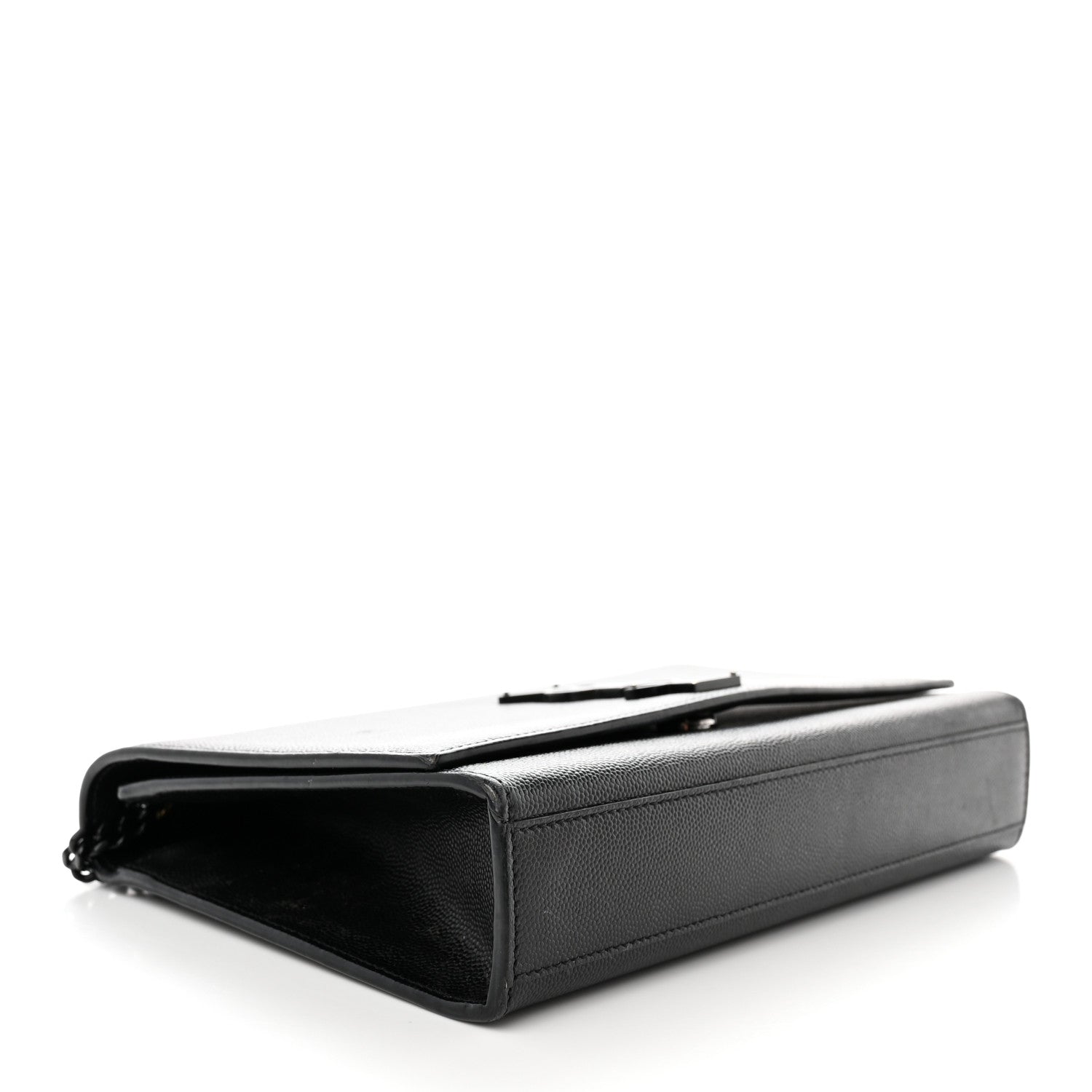 Saint Laurent Grain De Poudre Medium Classic Monogram Monochrome Kate Satchel Black 4 of 13