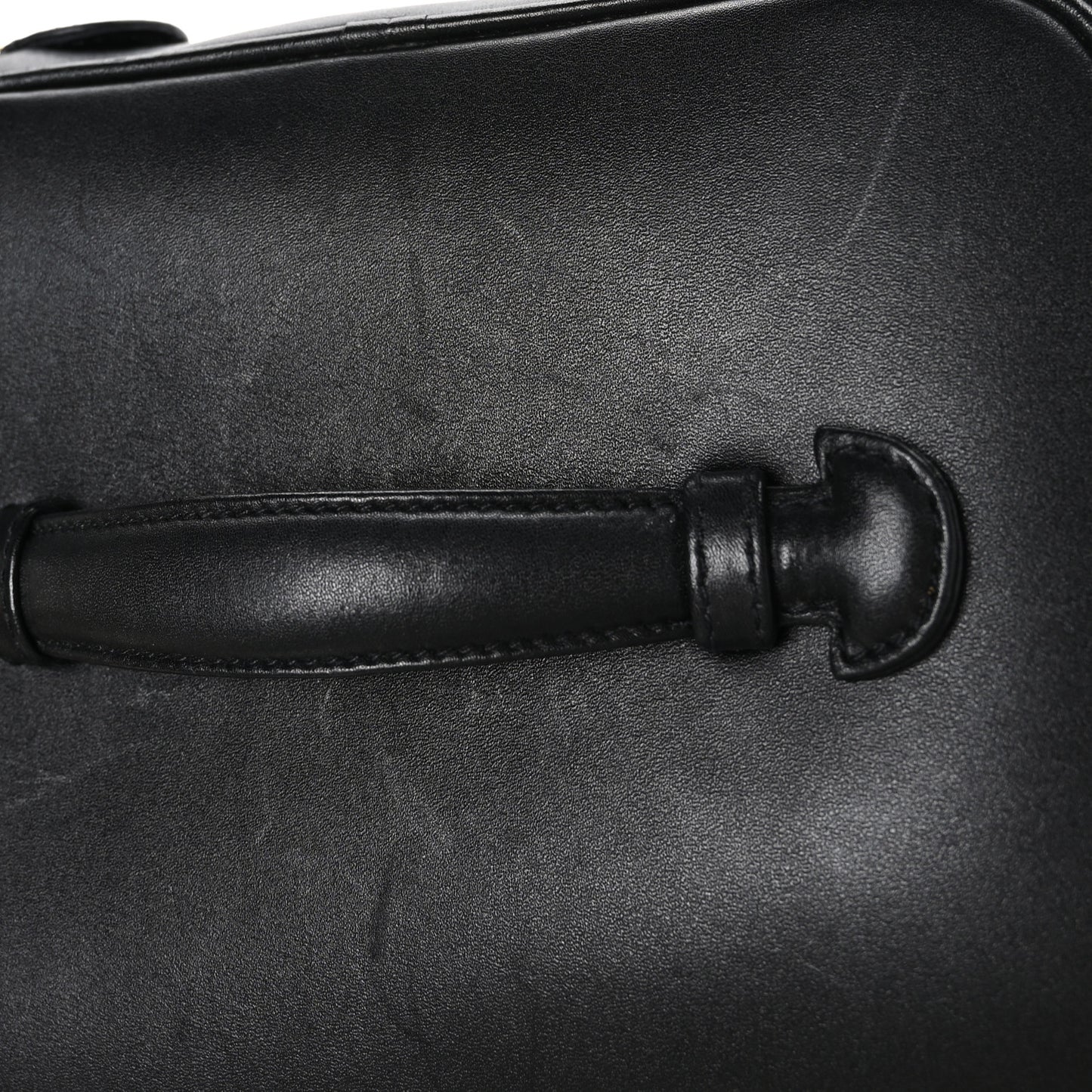 Lambskin Vanity Cosmetic Case Black