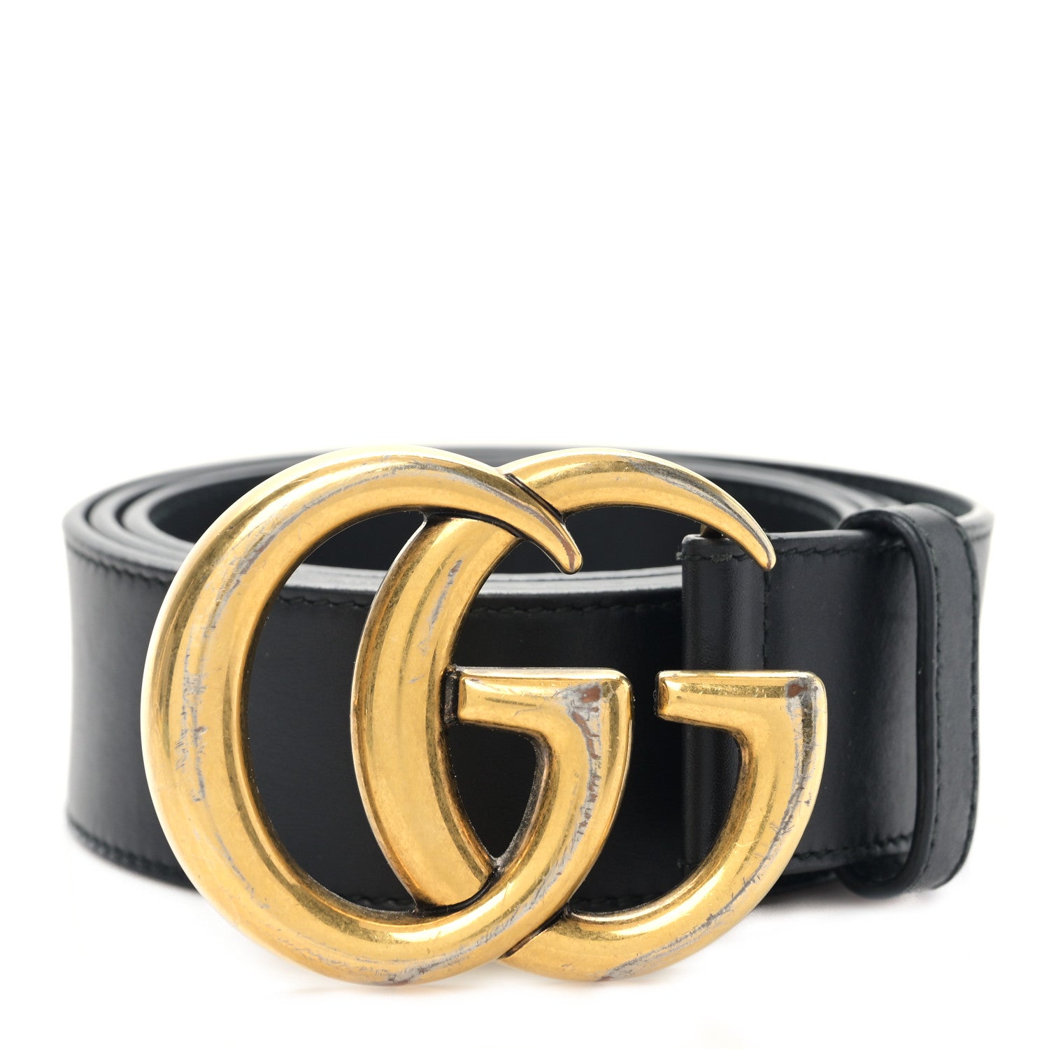 Gucci Calfskin Double G 40mm Belt 95 38 Black 1 of 4