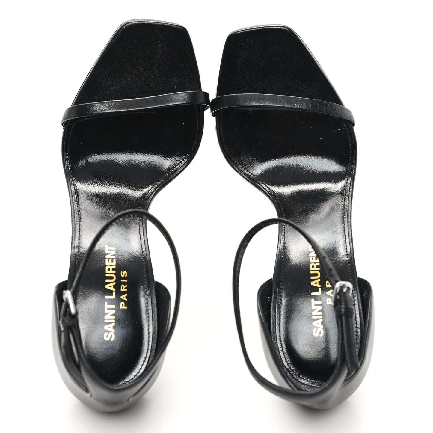 Calfskin Opyum 110 Sandals 36 Black