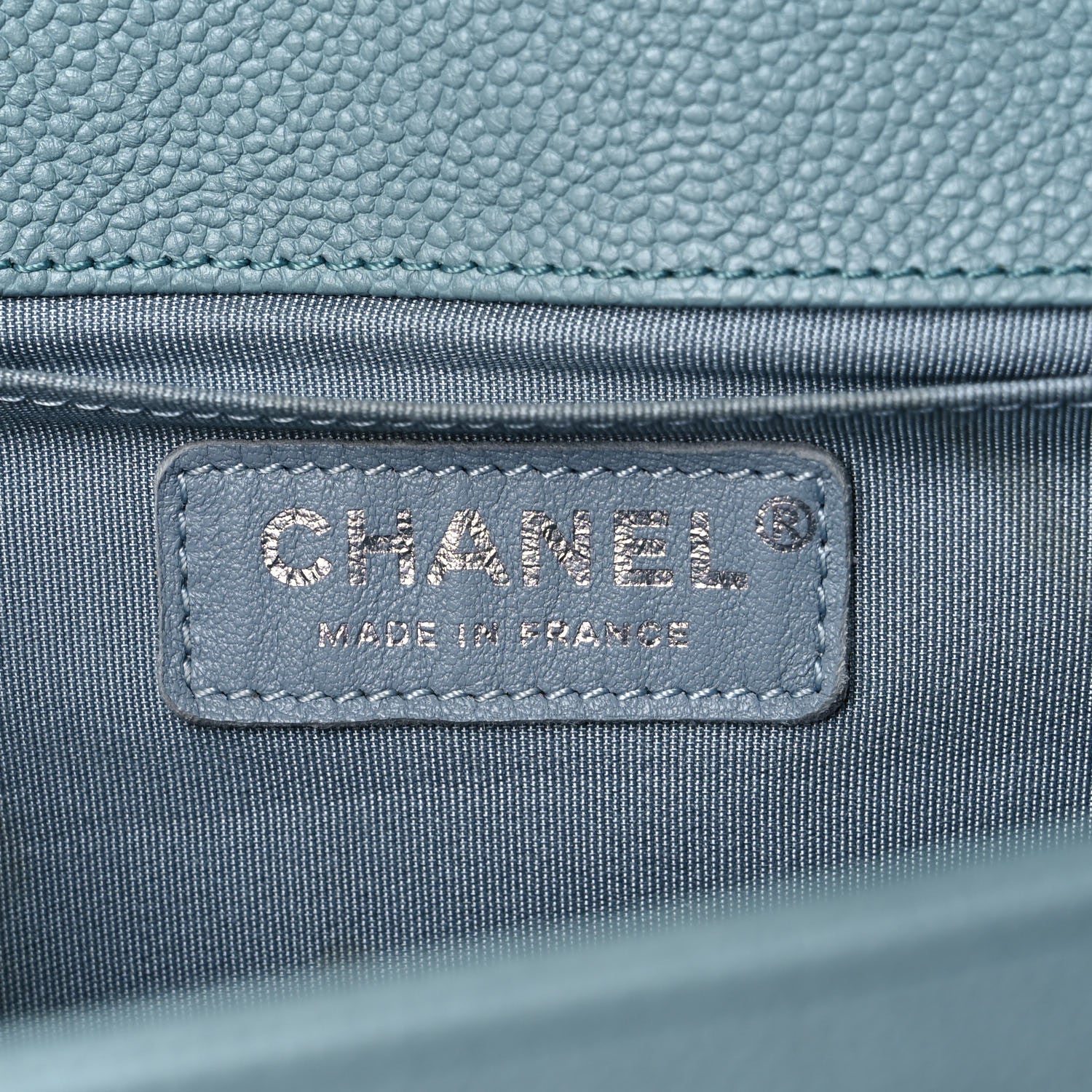 Chanel Caviar Quilted Medium Boy Flap Light Blue 5 of 9