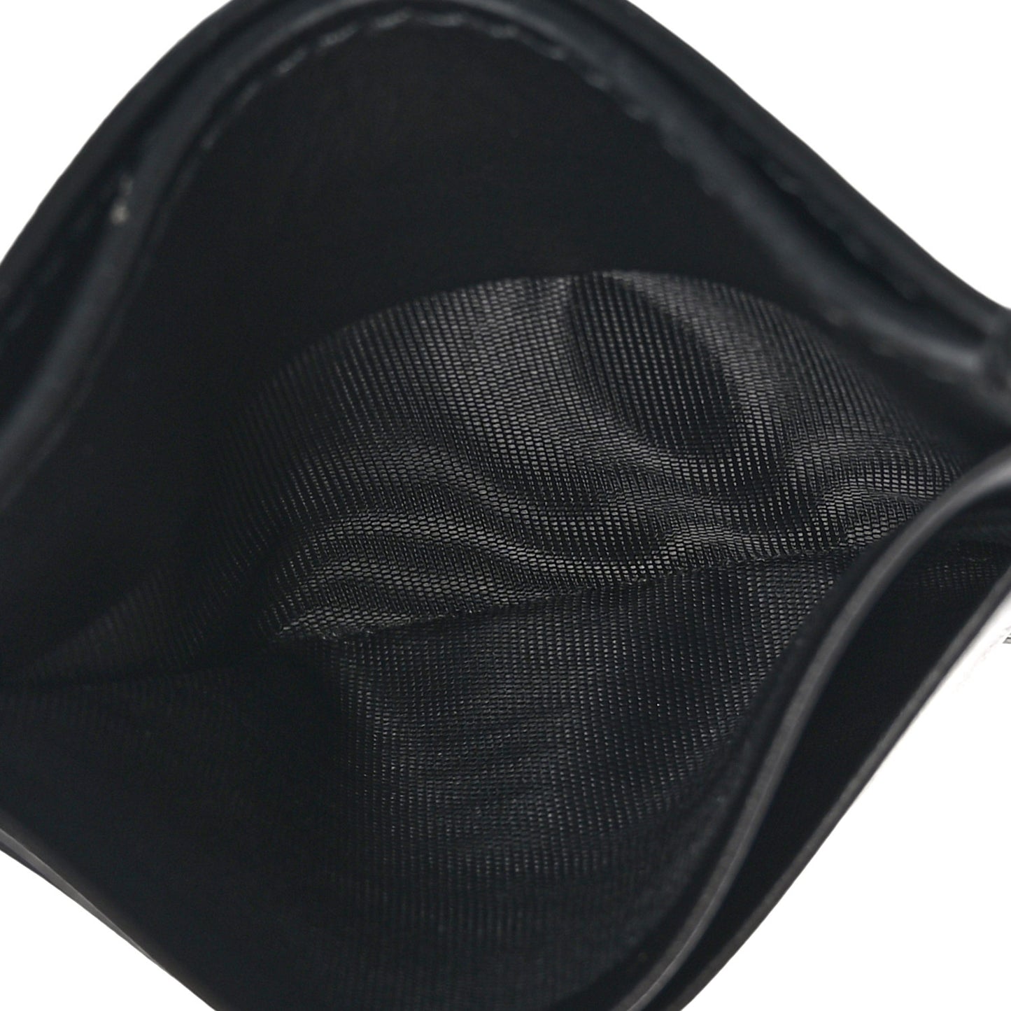 Plutone Calfskin Logo Card Holder Black