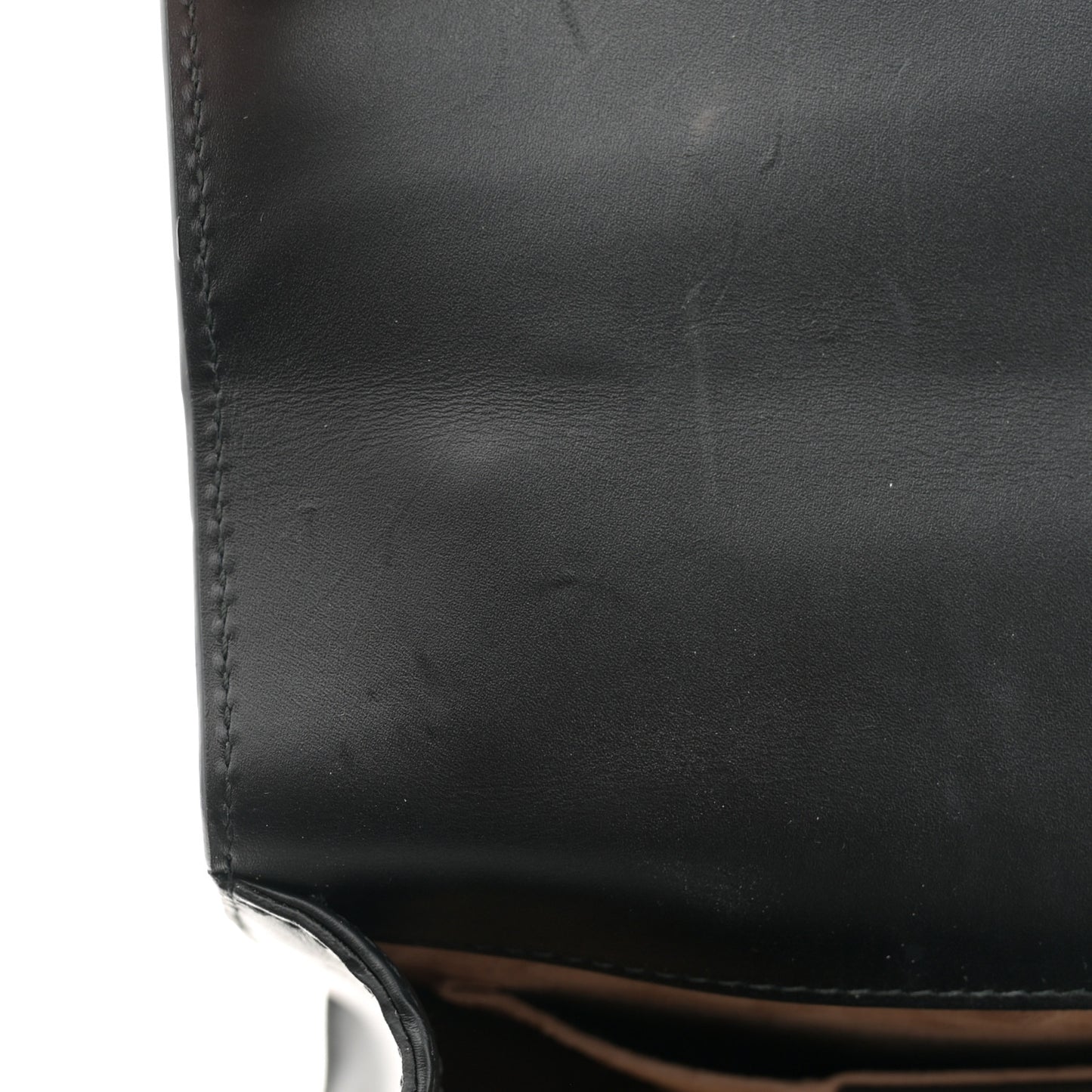 Calfskin Mini Sylvie Chain Shoulder Bag Black