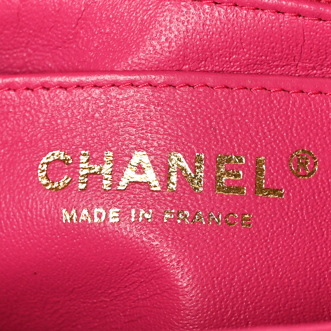 Lambskin Quilted Mini Rectangular Flap Pink