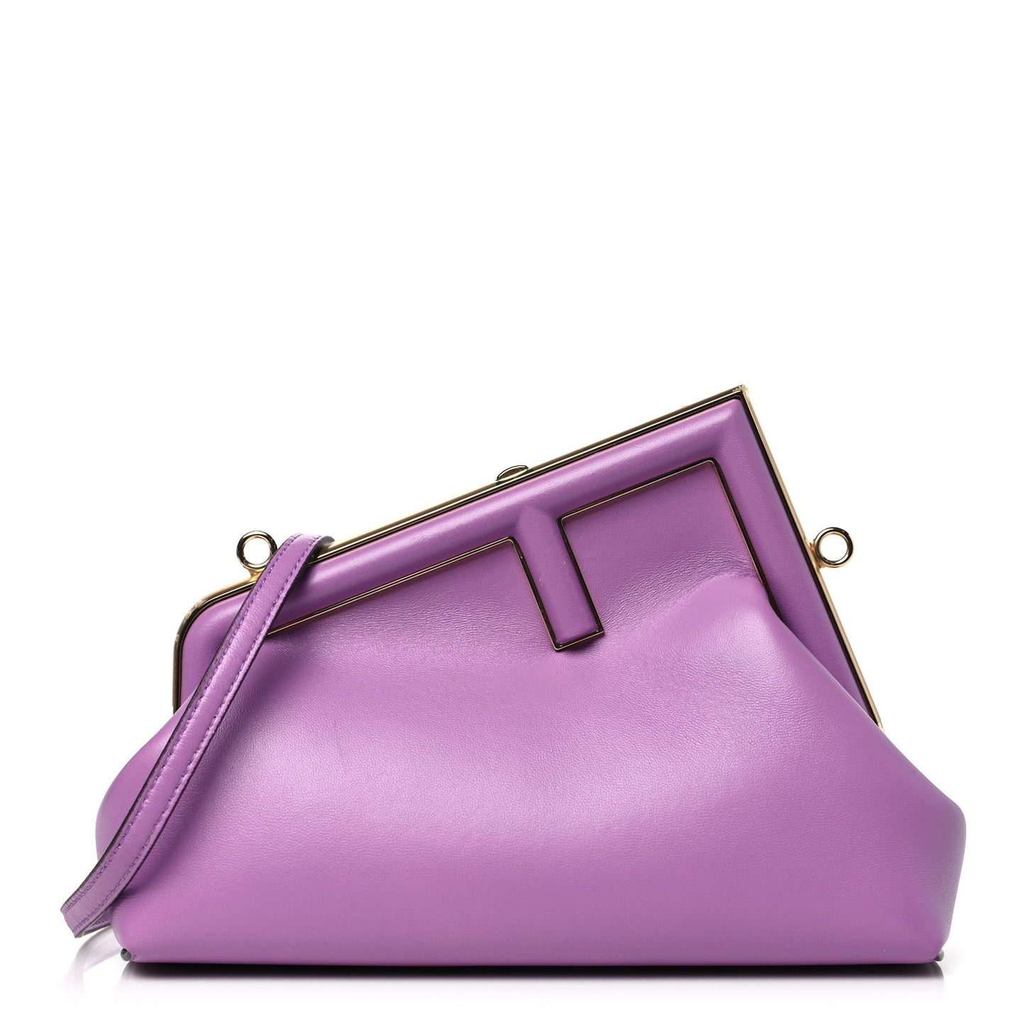 Shiny Nappa Small Fendi First Agapanto