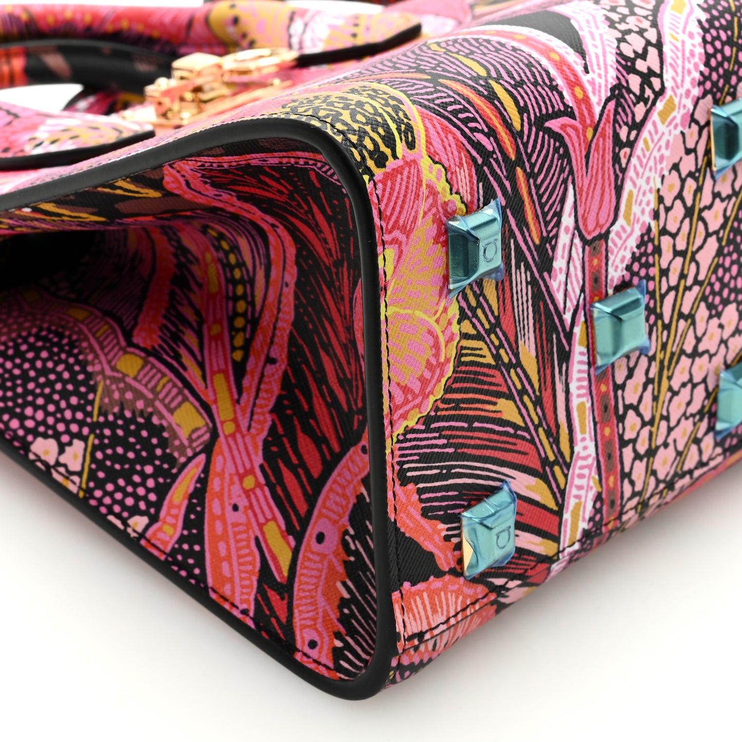 Calfskin Batik Print Small The Studio Bag Multicolor