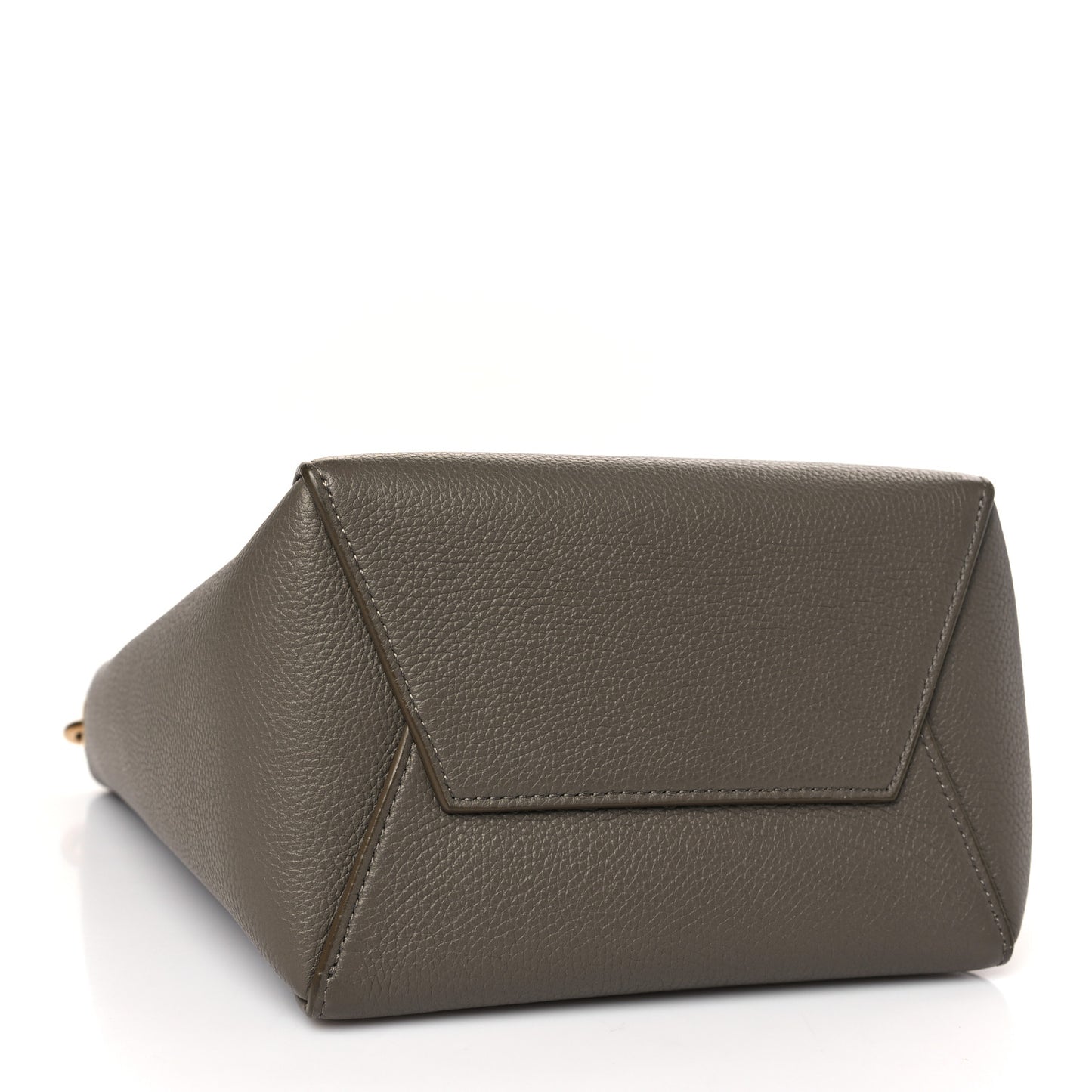 Soft Grained Calfskin Small Sangle Bucket Bag Taupe