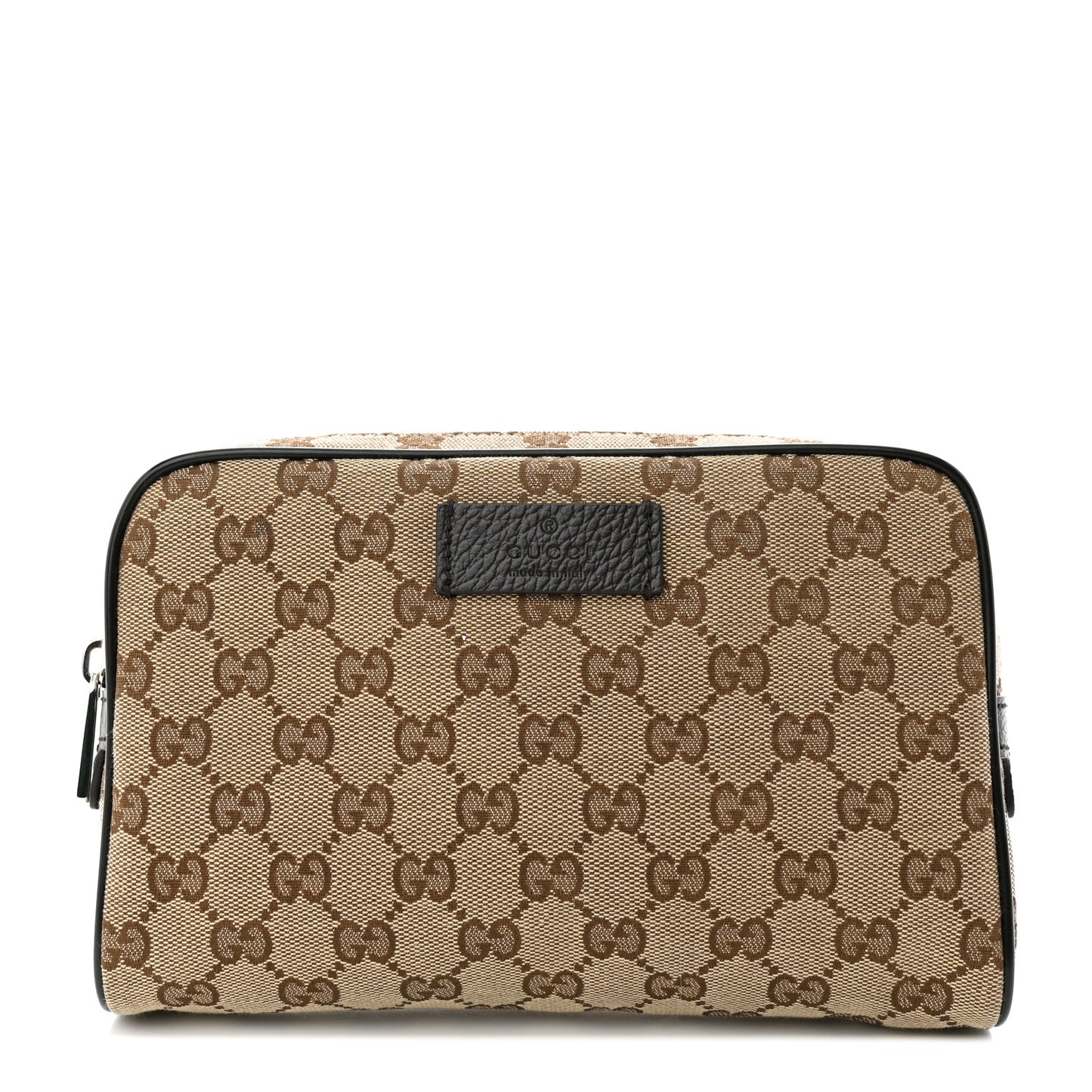 Monogram Dollar Calfskin Belt Bag Beige Ebony Testa di Moro Marrone Scuro