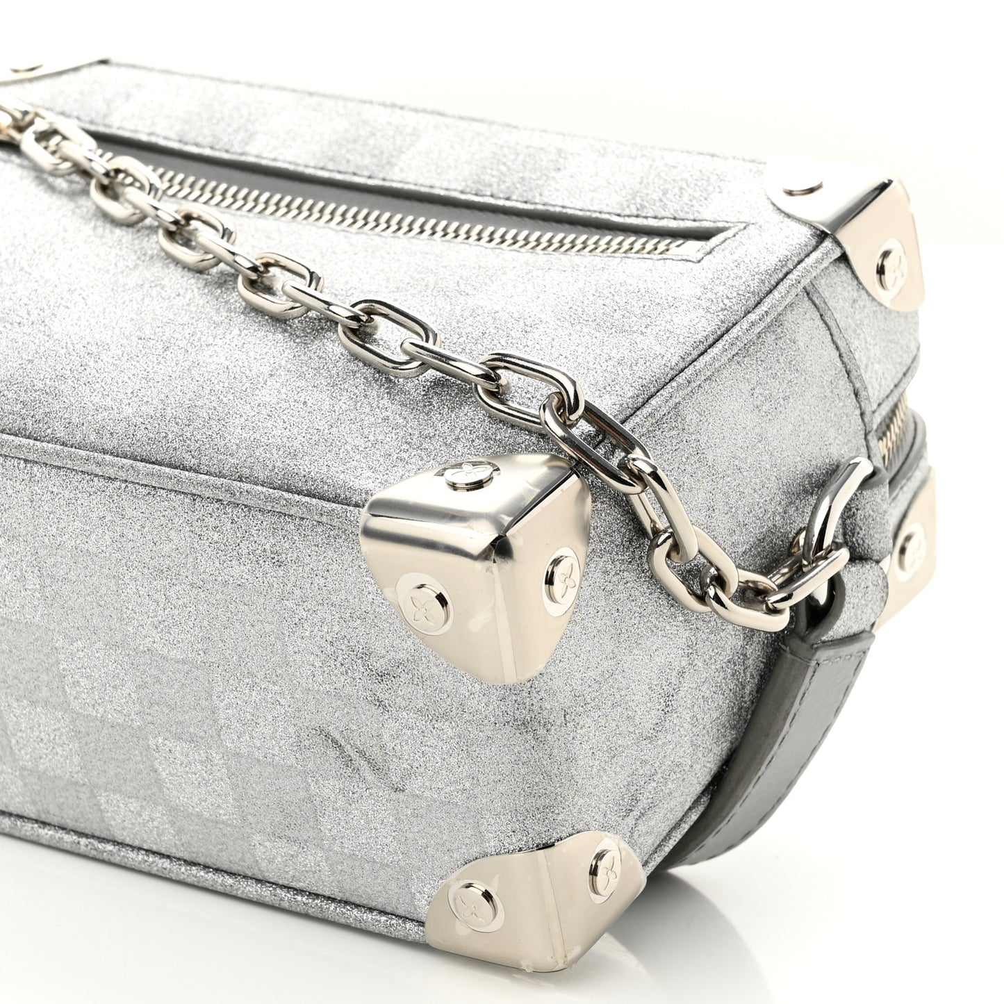 Damier Glitter Mini Soft Trunk Silver