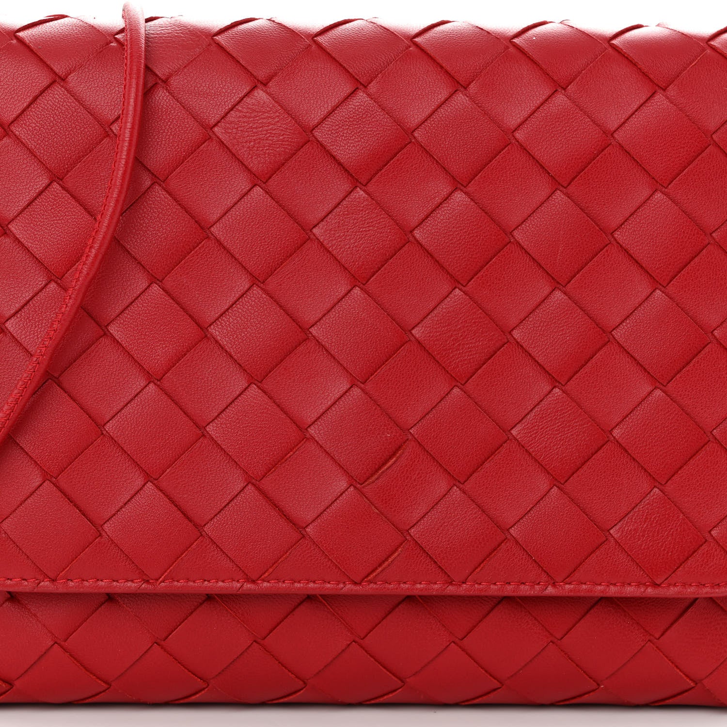 Bottega Veneta Lambskin Intrecciato Mini Crossbody Bag Apple Candy 8 of 11