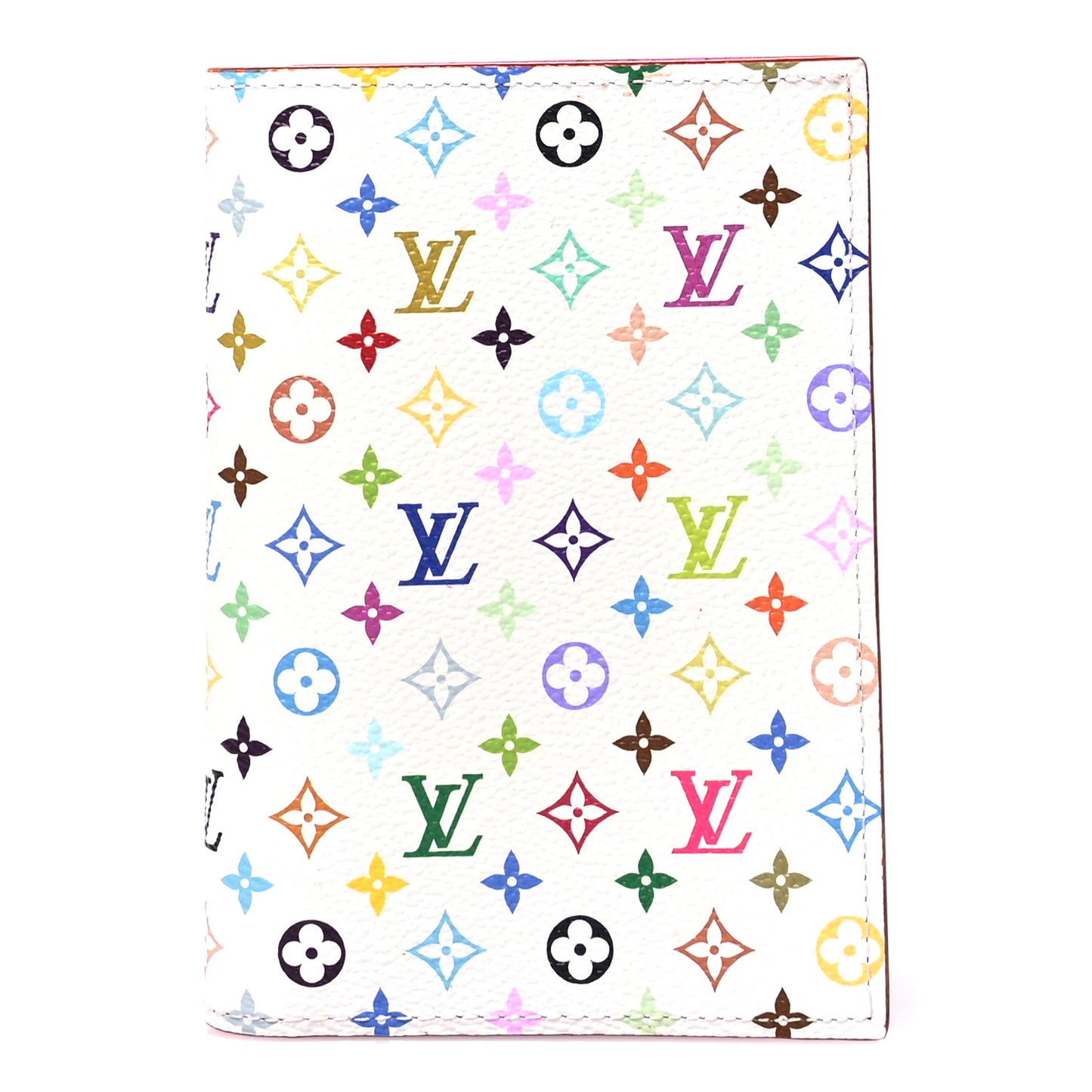 LV X TM Monogram Multicolor Passport Cover White
