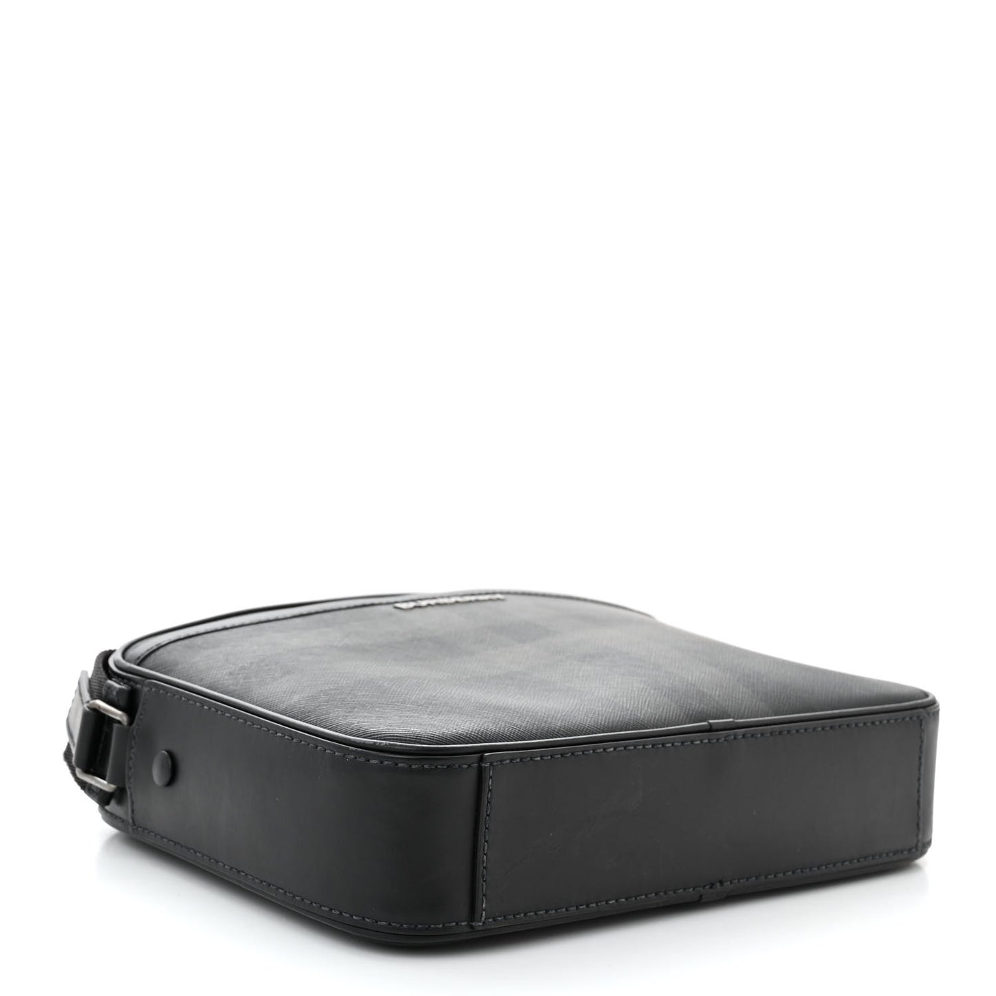 Check Messenger Bag Black