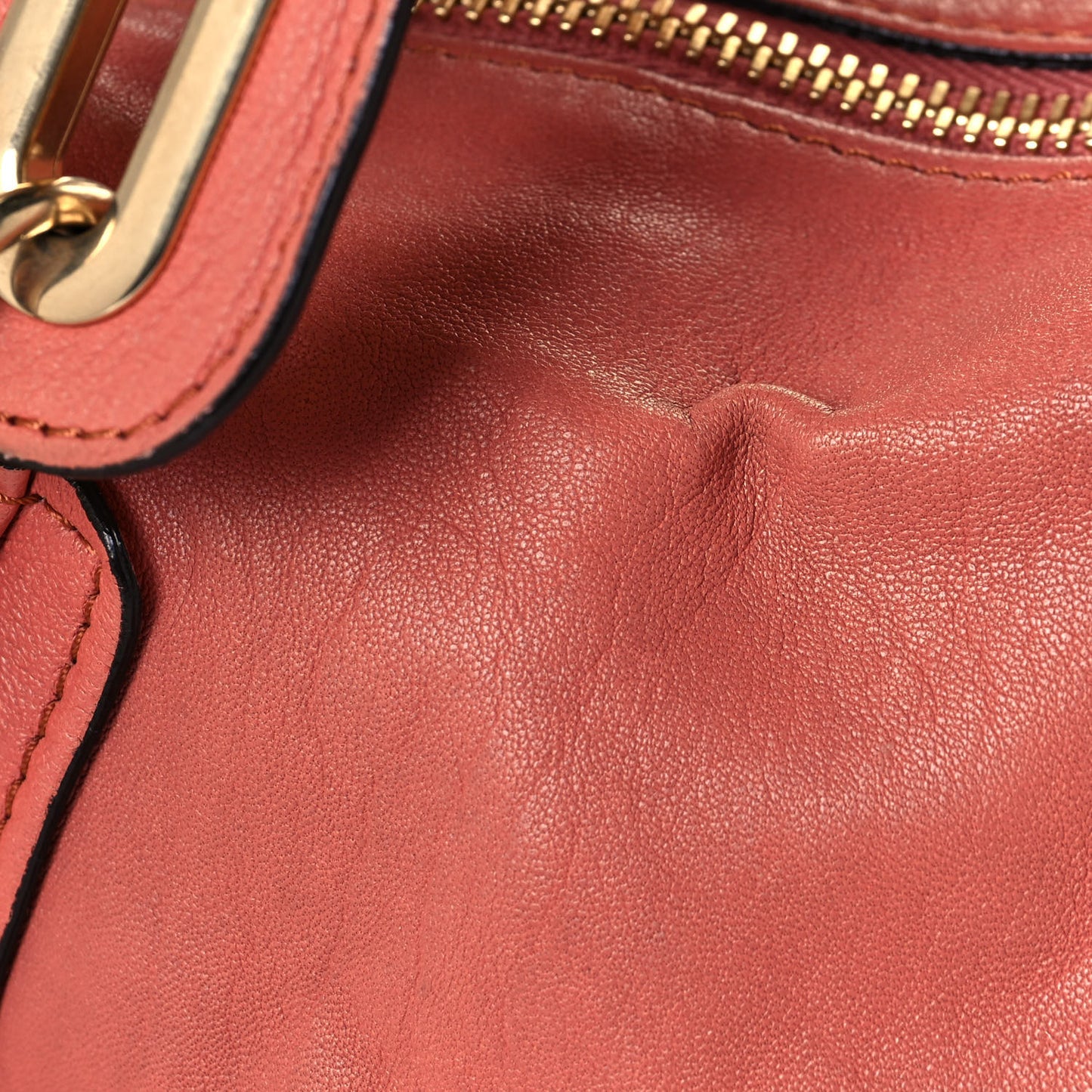 Calfskin Medium Military Paraty Peach Pink