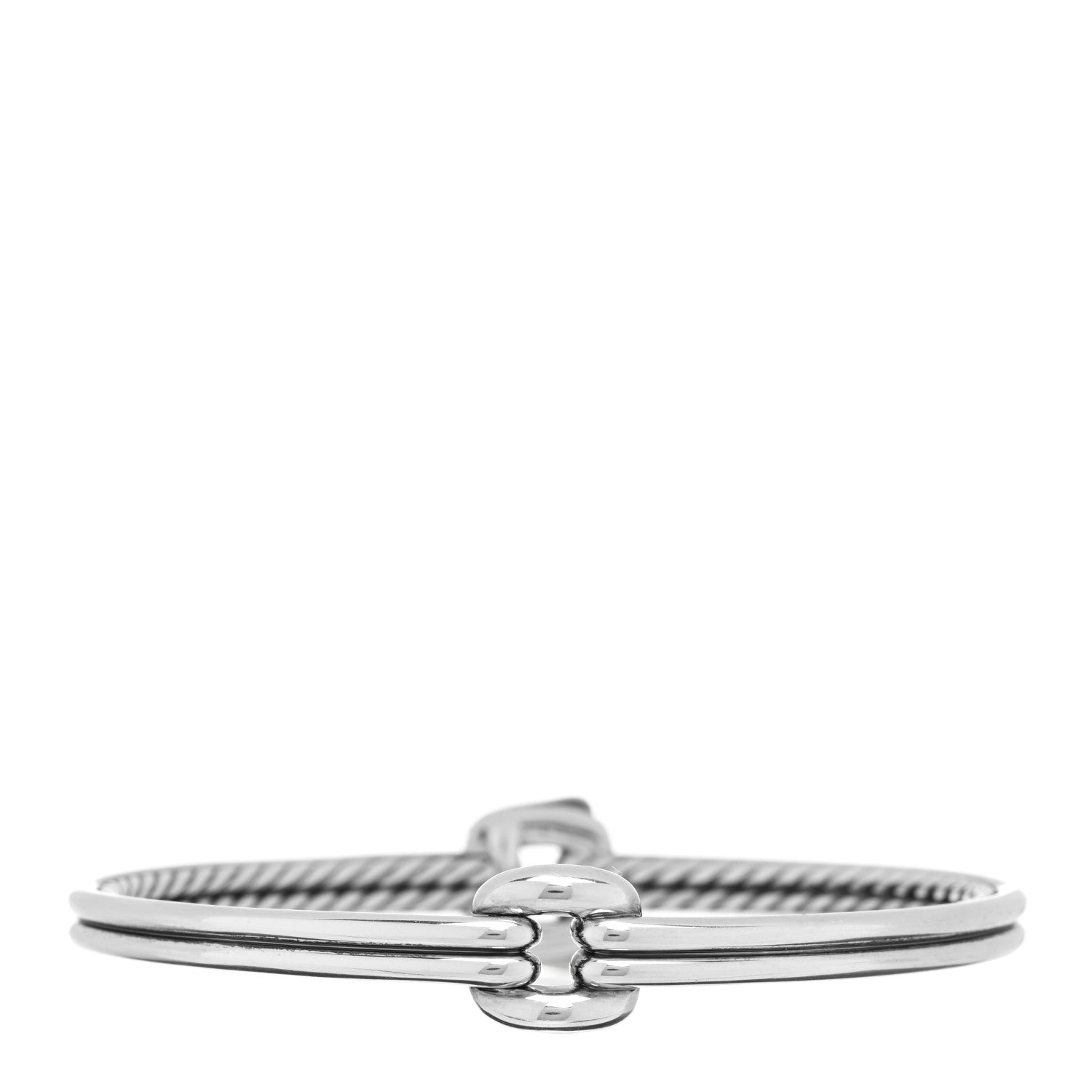 David Yurman Sterling Silver Thoroughbred Center Link Bracelet 1 of 3