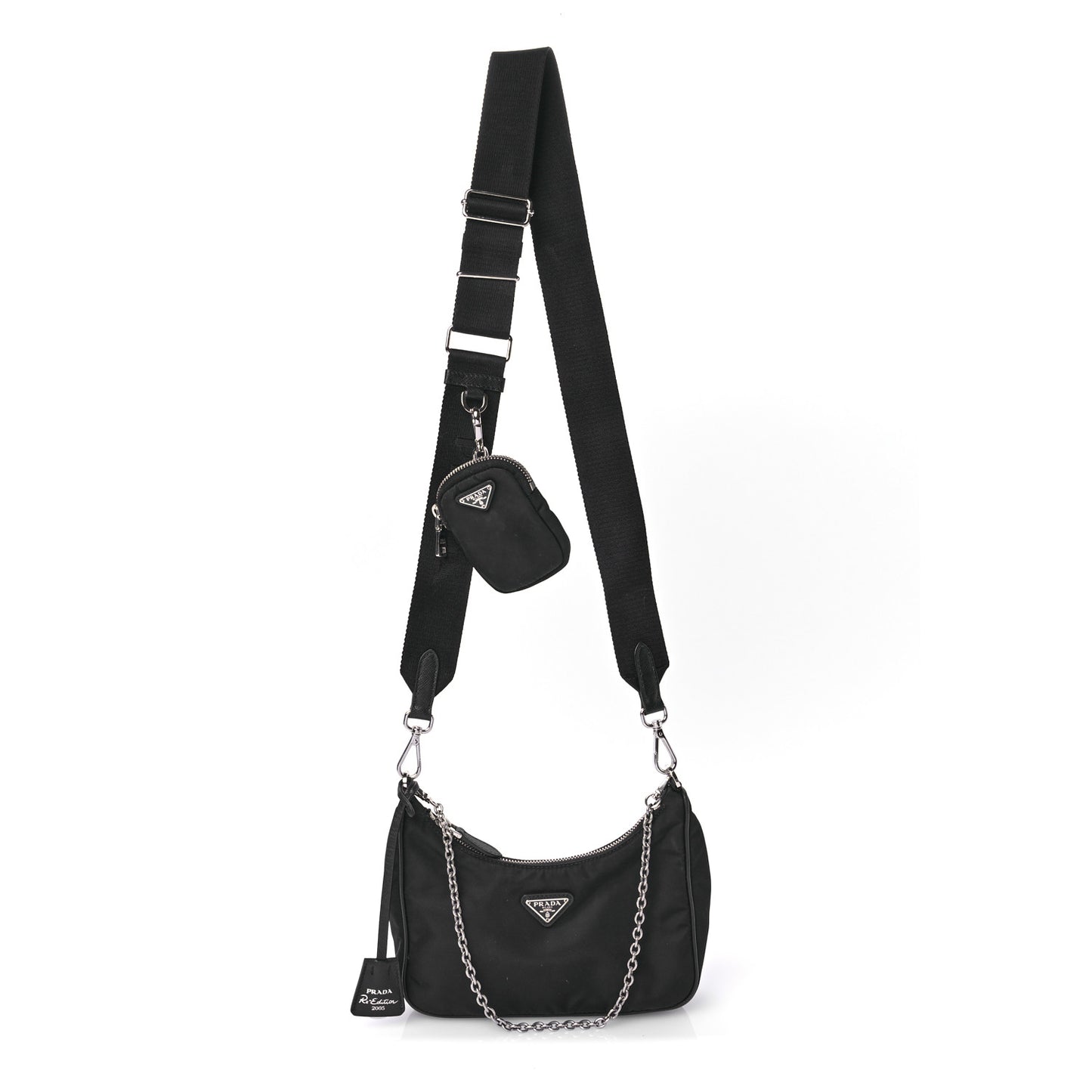Nylon Re-Edition 2005 Shoulder Bag Black
