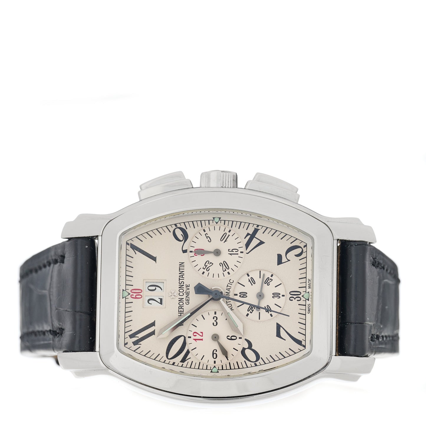 Stainless Steel Alligator 38mm Royal Eagle Chronograph Automatic Watch 49145