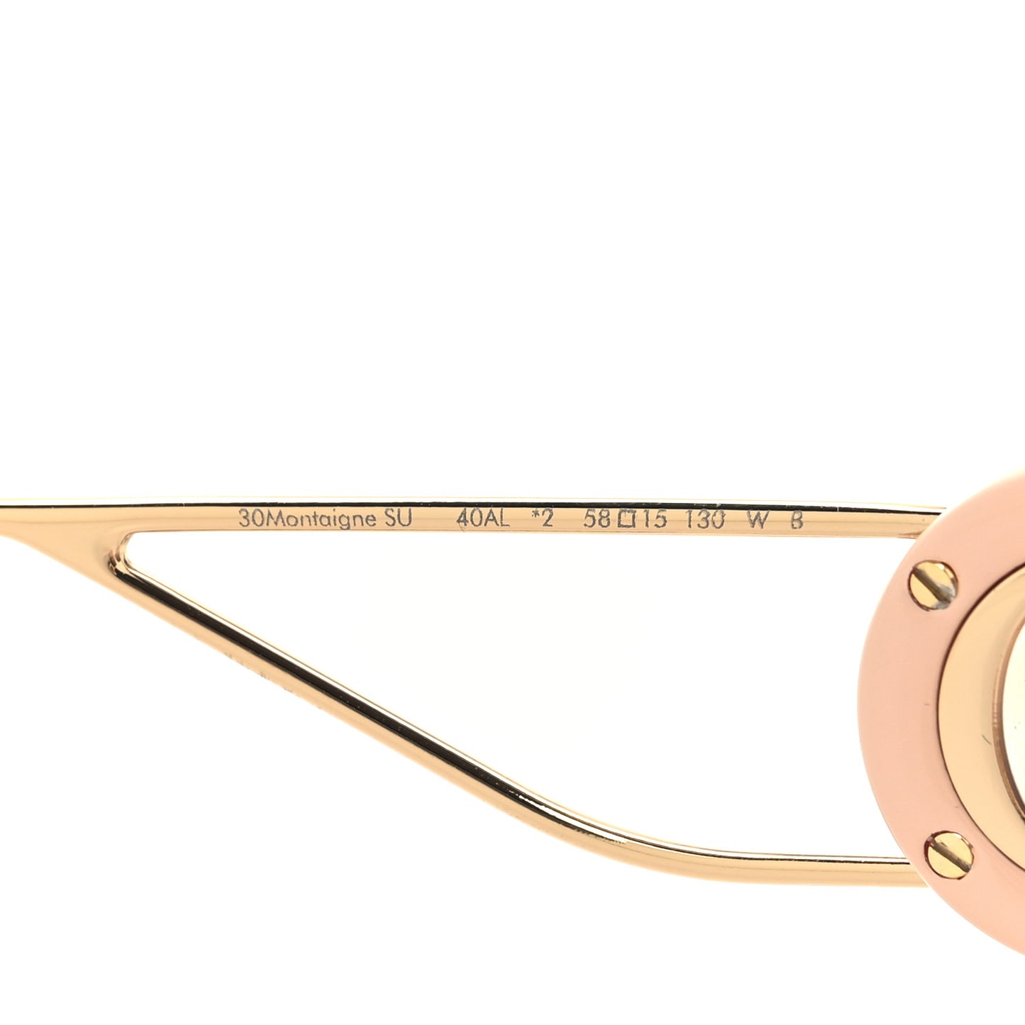 Square 30 Montaigne Sunglasses Beige