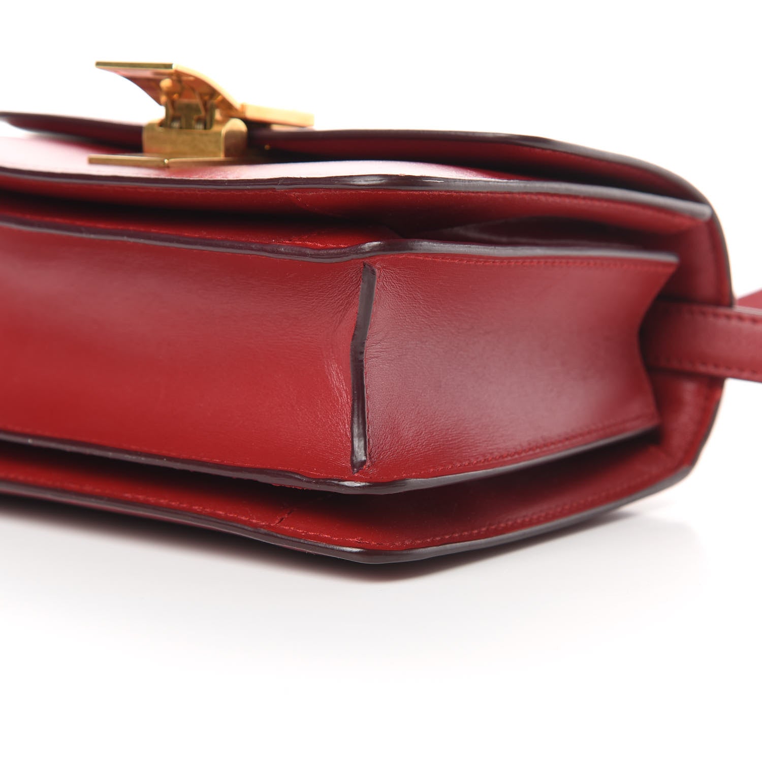 Celine Box Calfskin Small Classic Box Flap Bag Red 10 of 15