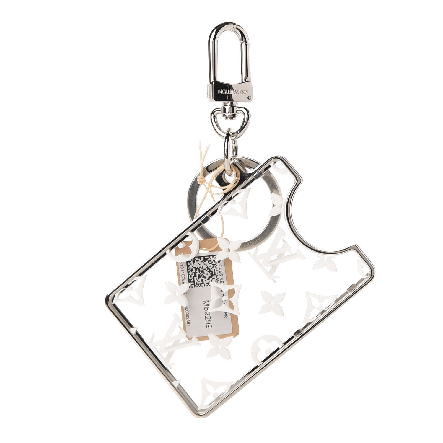 Louis Vuitton Transparent Plexiglass Prism ID Card Holder White
