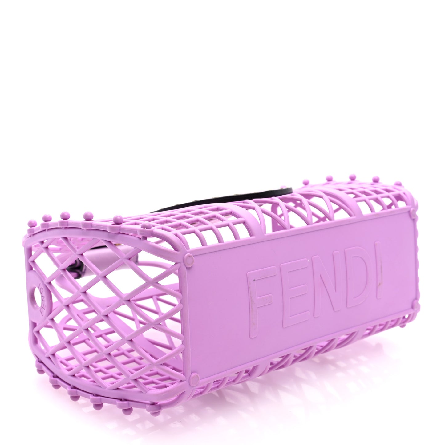 Recycled Plastic Vitello Liberty Matte Small Fendi Basket Violetta
