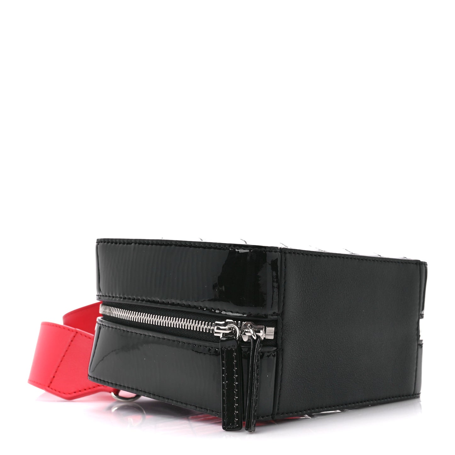 Patent Quilted Travel Kit Vanity Case Black