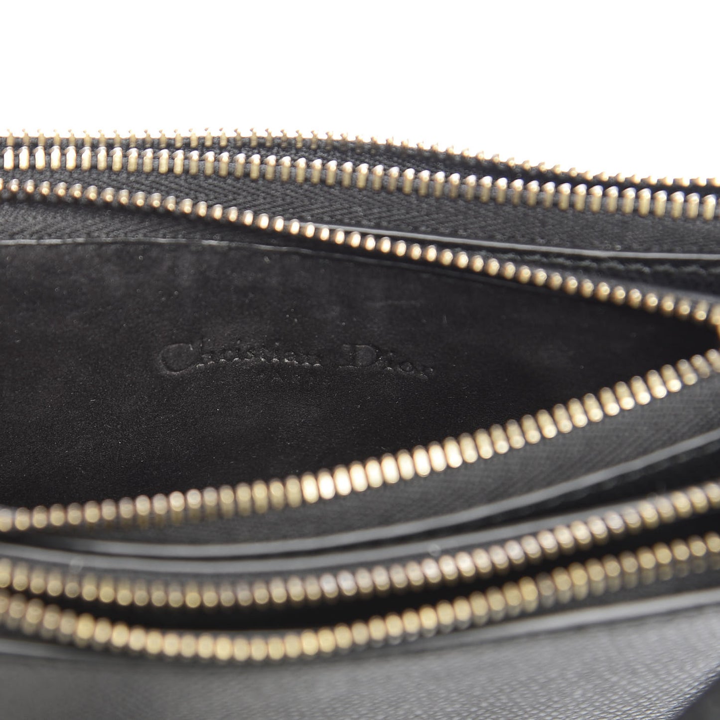 Grained Calfskin Saddle Pouch With Strap Black