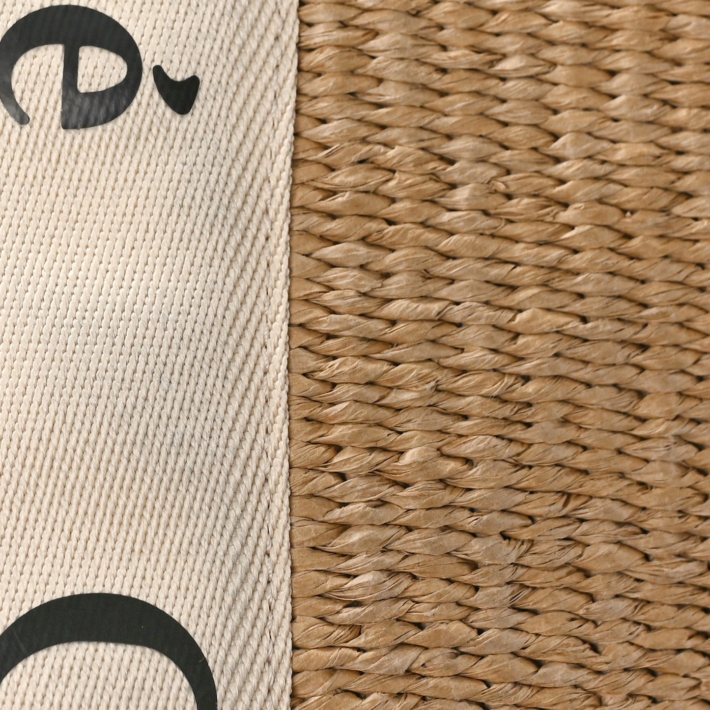 Raffia Large Woody Tote White