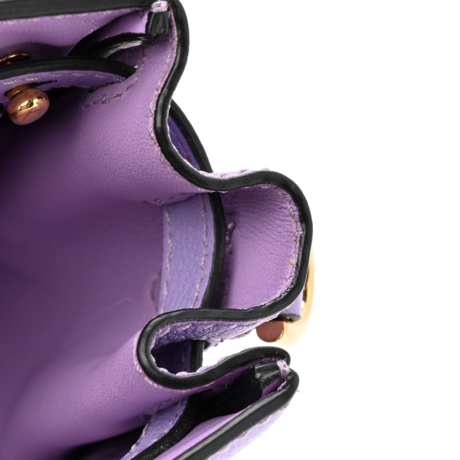 Versace Calfskin Medusa Small Top Handle Handbag Lilac 11 of 17