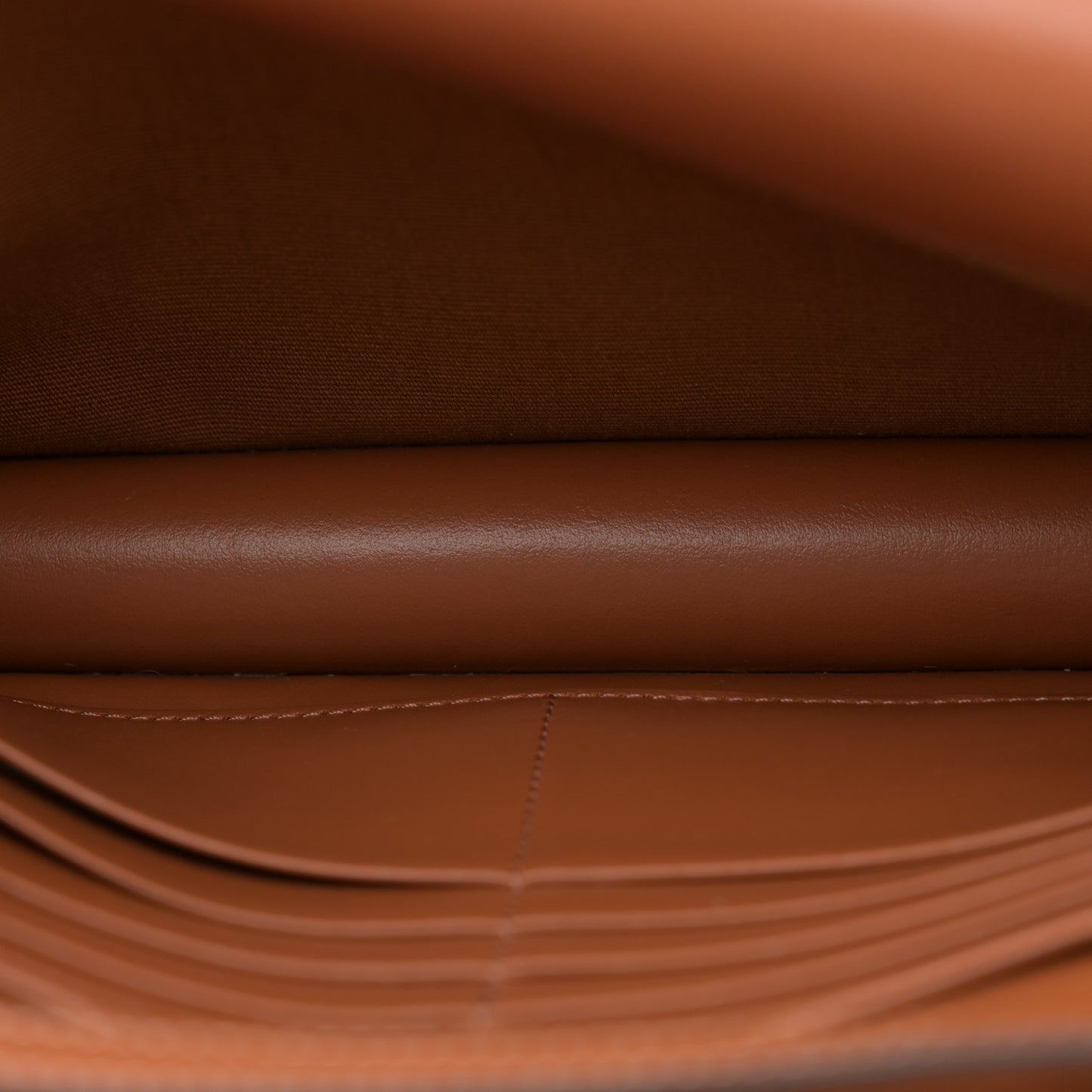 Triomphe Canvas Lambskin Wallet On Strap Tan