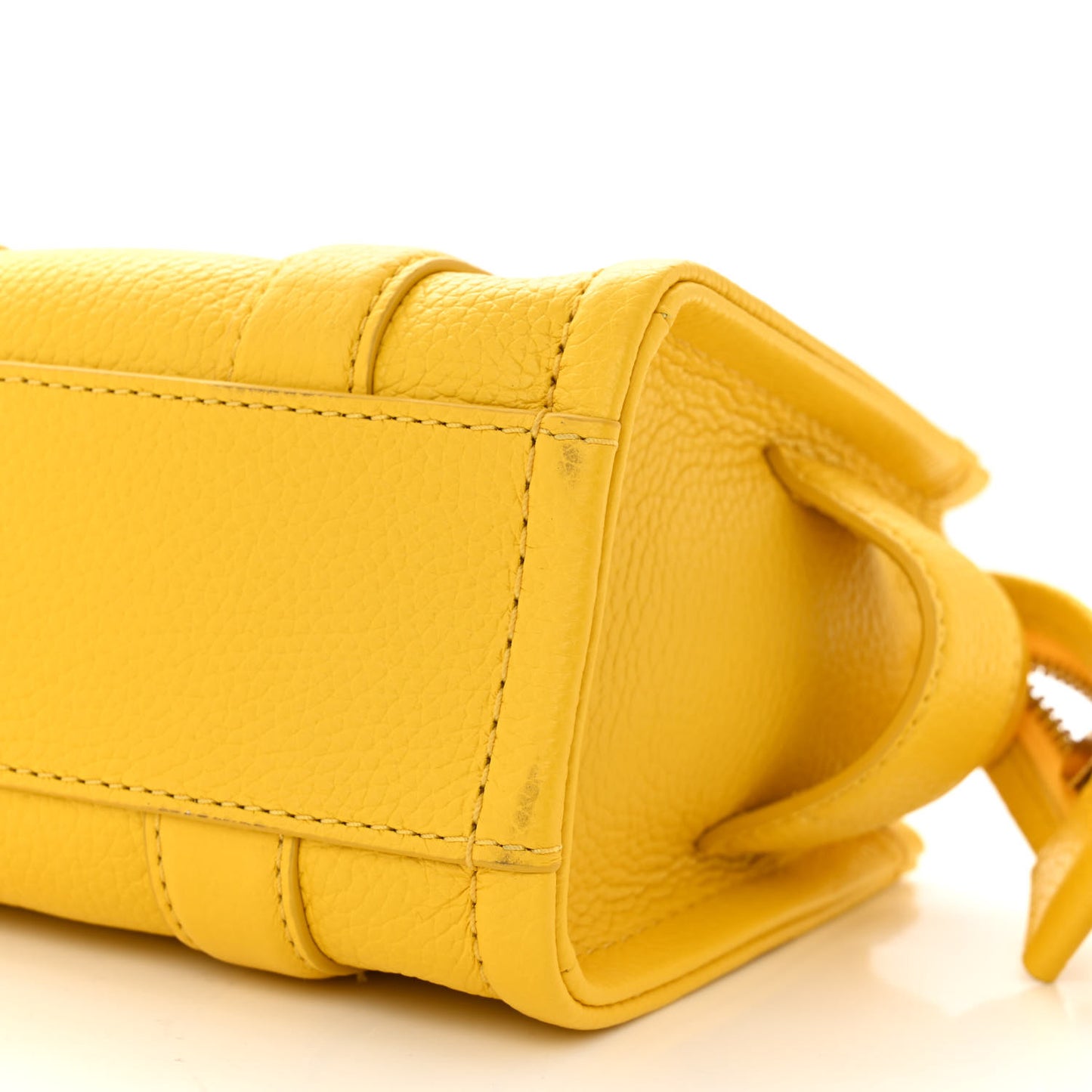 Grained Calfskin Mini The Tote Bag Yellow