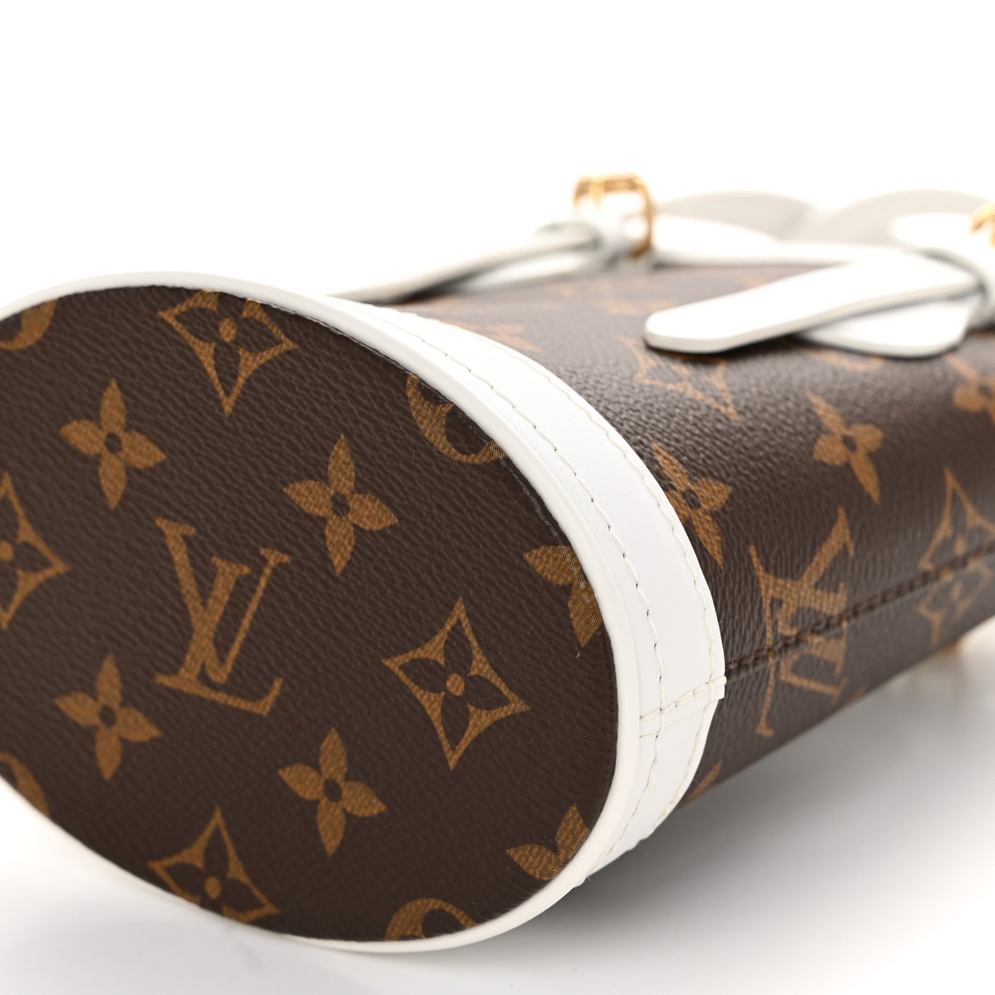 Monogram LV Match Nano Bucket Bag White