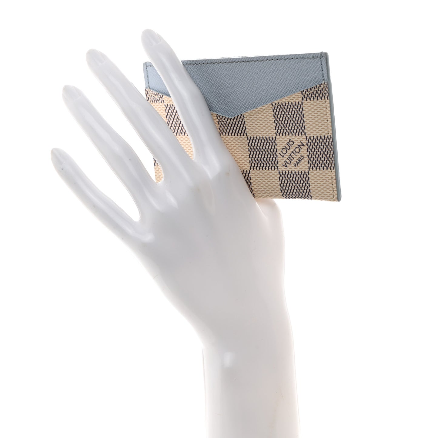 Damier Azur Daily Card Holder Olympe Blue