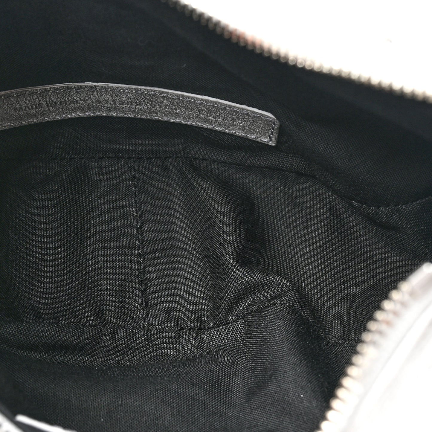 Agneau Arena Dirty Effect Le Cagole Shoulder Bag XS Optic White