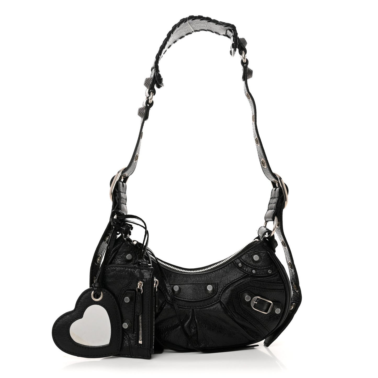 Agneau Arena Le Cagole Shoulder Bag XS Black