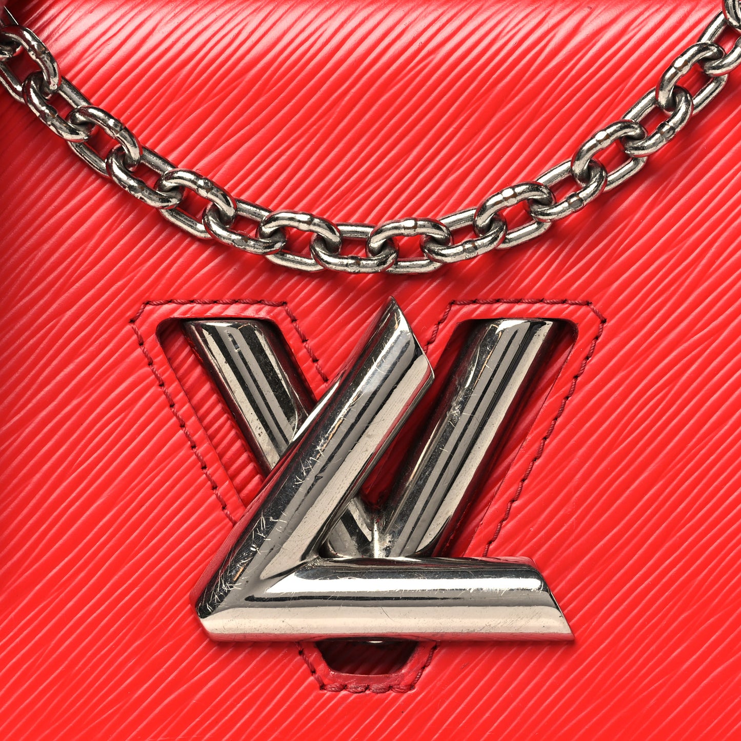 Epi Twist Shoulder Bag MM Coquelicot