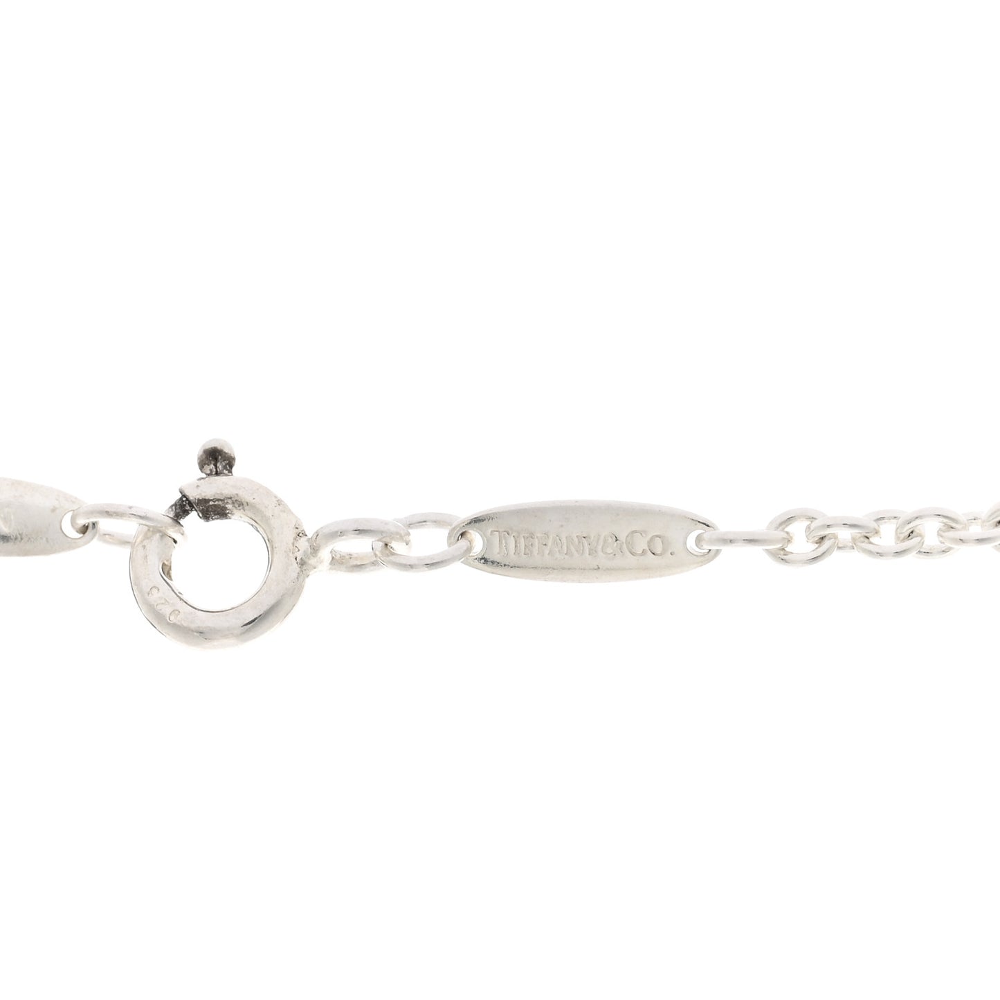Sterling Silver Pearl 7.5-8mm Elsa Peretti Open Heart Lariat Necklace