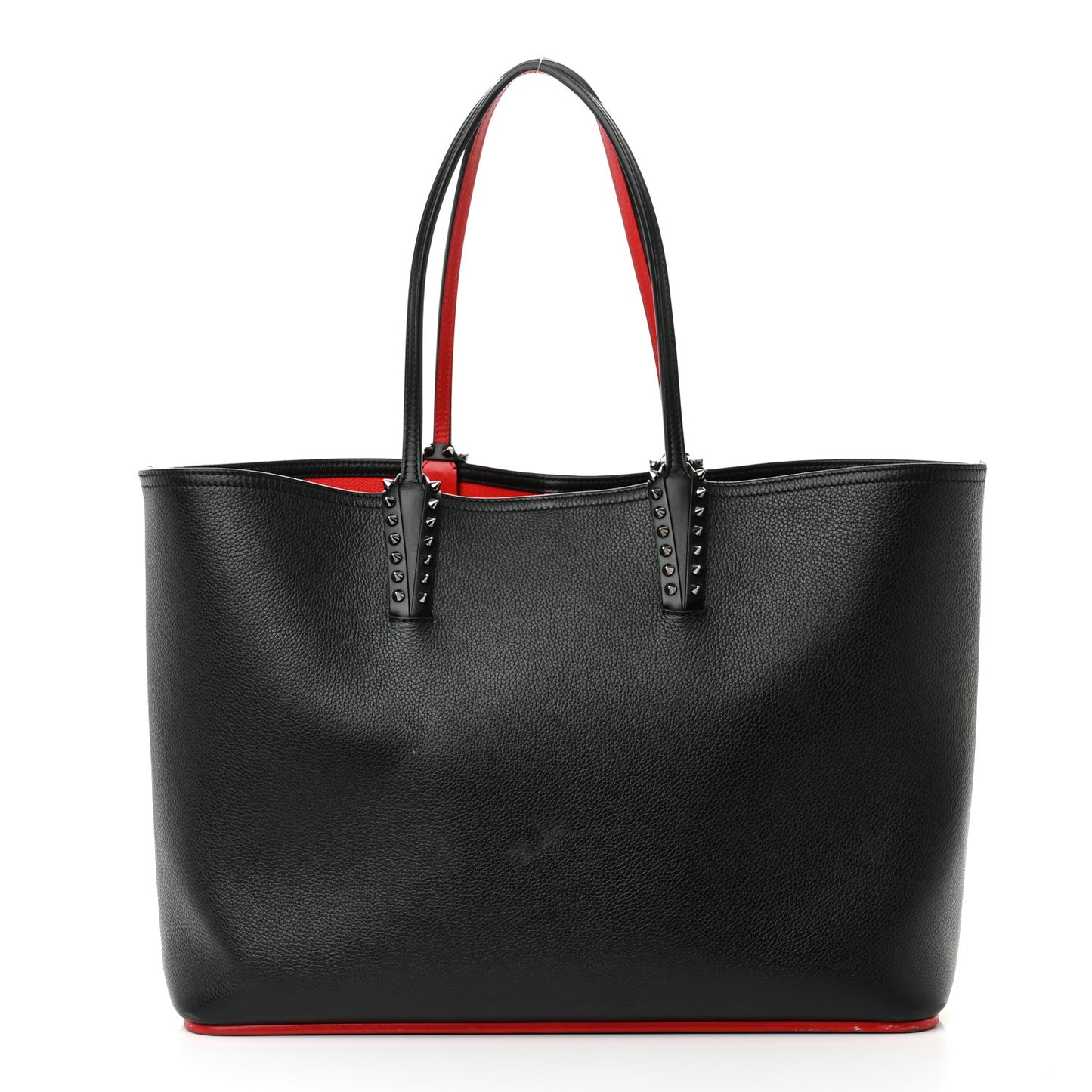 Calfskin Spikes East West Cabata Tote Black