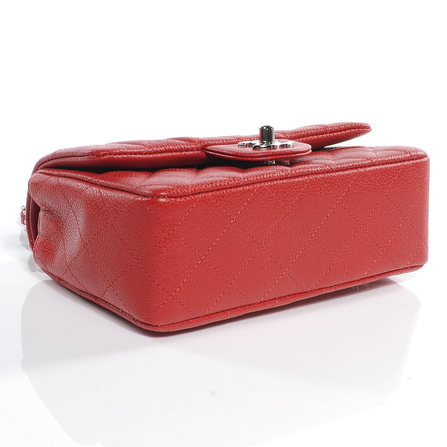 Caviar Quilted Mini Flap Red
