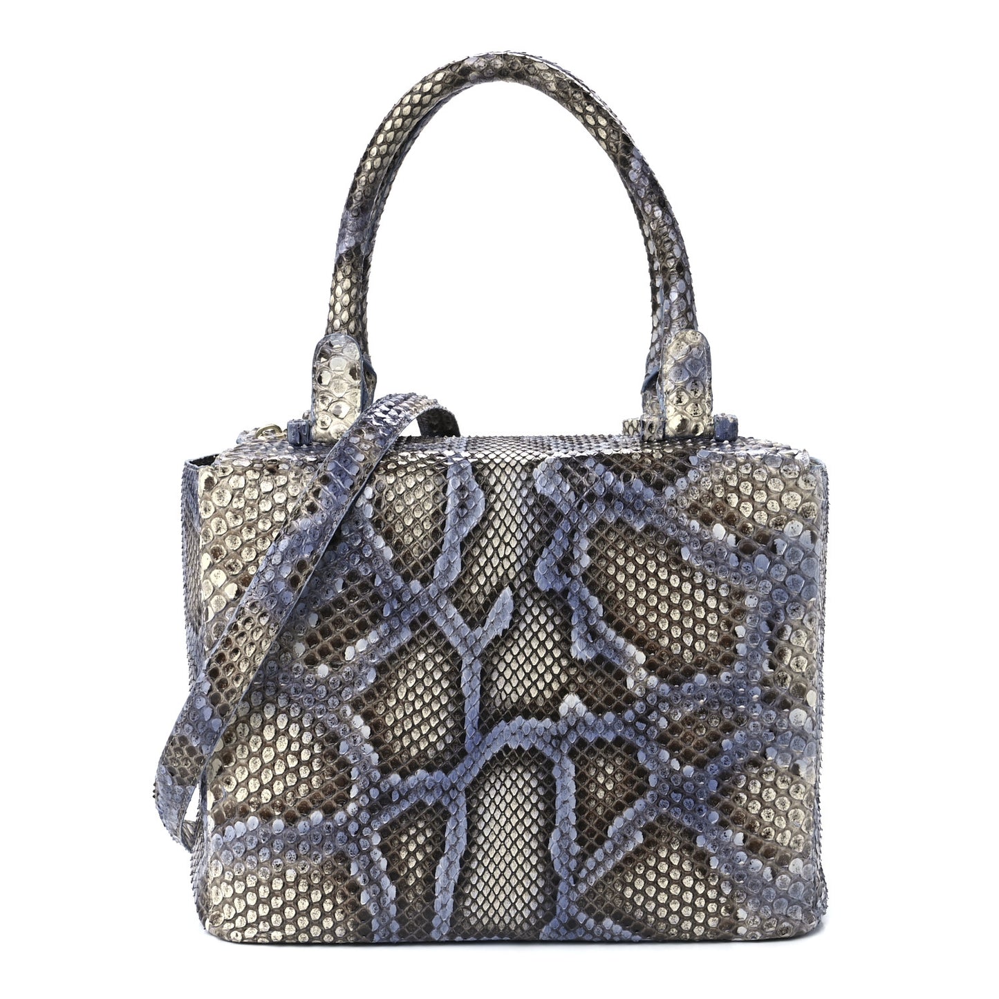 Snakeskin Bag Blue Multicolor