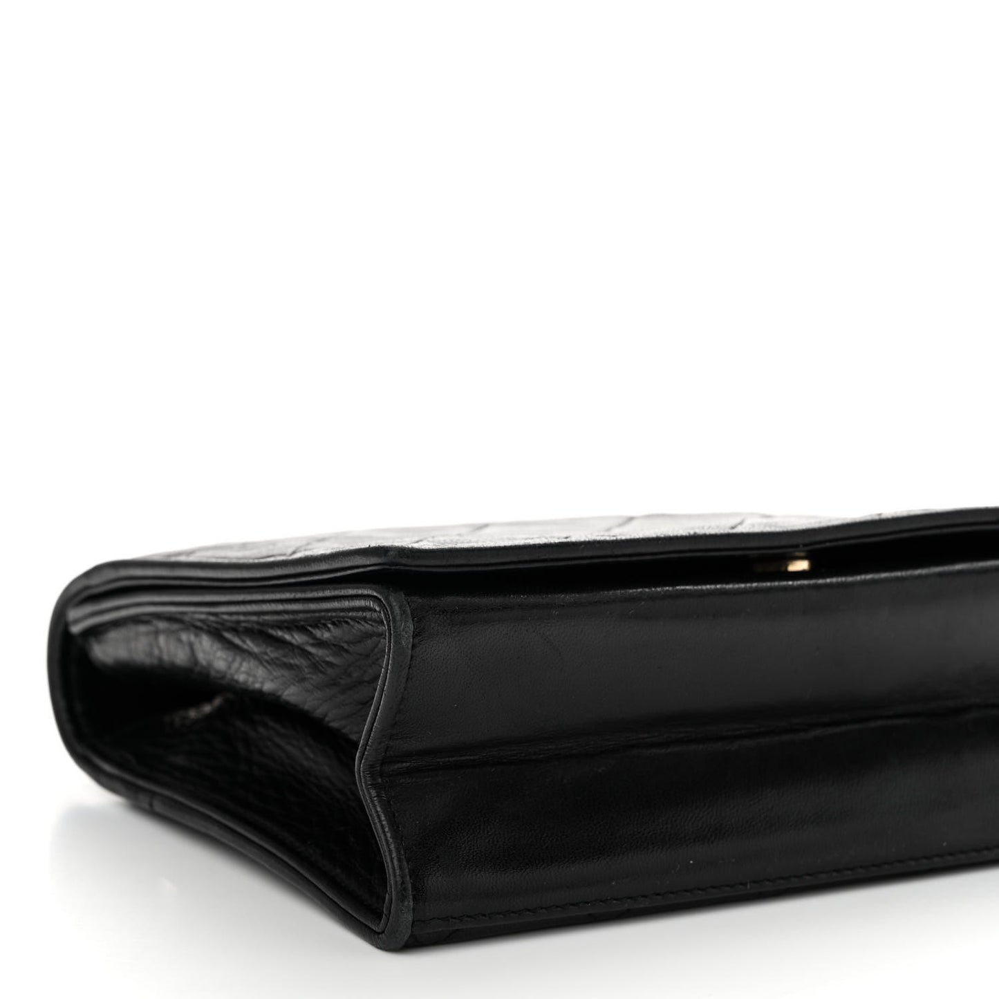 Lambskin Quilted CC Small Single Flap Black